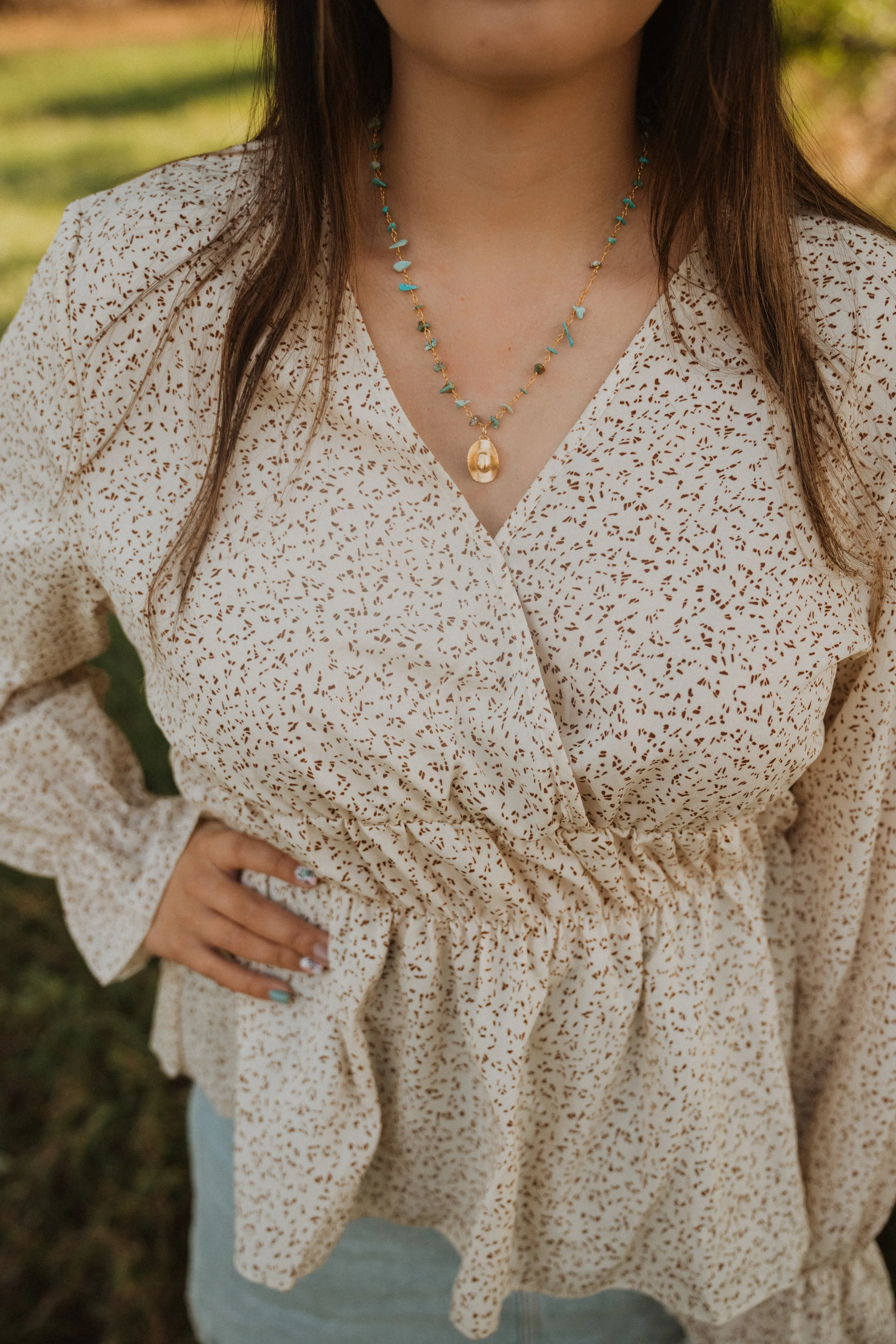 Gold Cowboy Hat | Turquoise Chippy sold by Goldie Lew