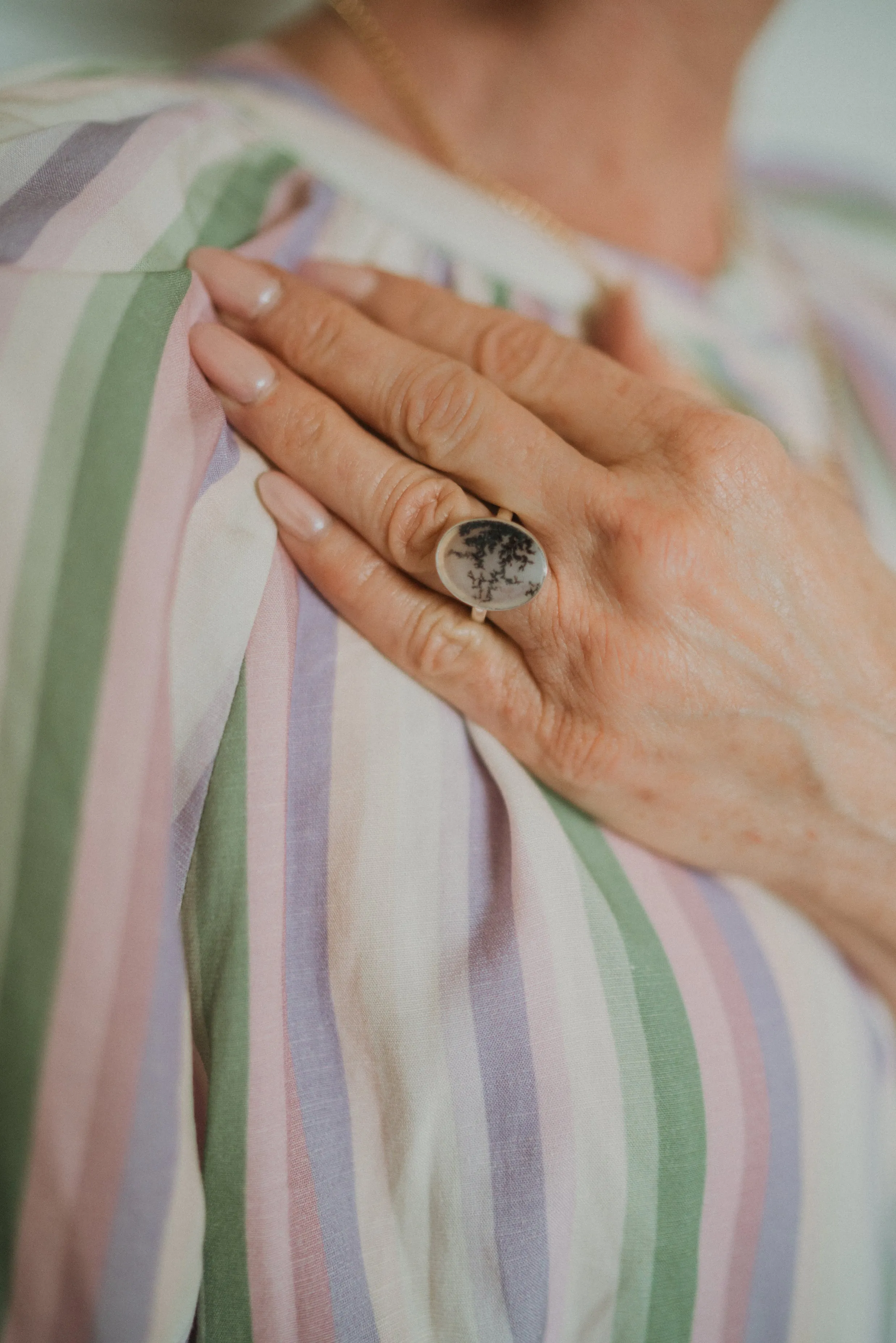 Kimber Ring | #9 | Scenic Agate sold by Goldie Lew product image thumbnail 4