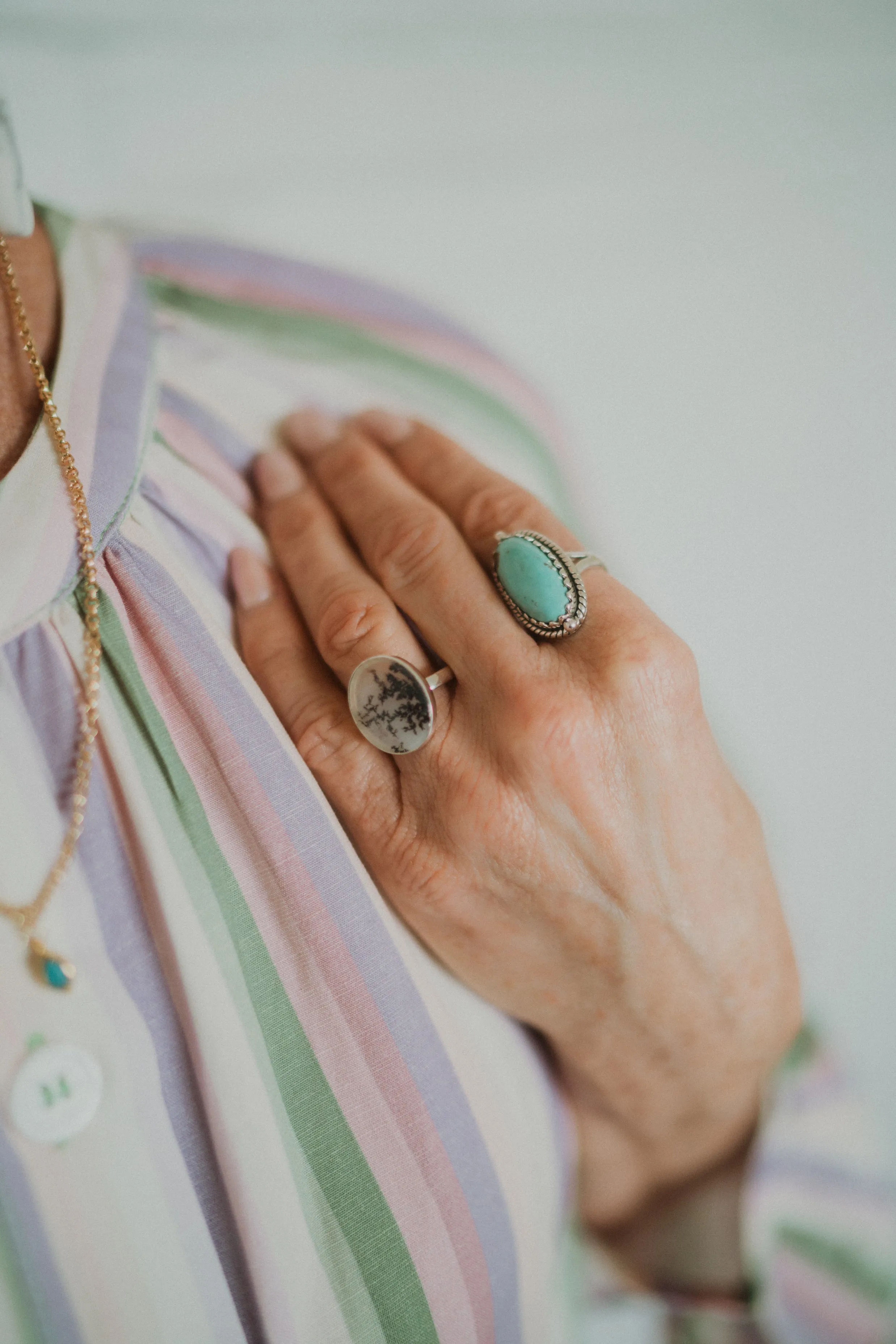 Kimber Ring | #9 | Scenic Agate sold by Goldie Lew product image thumbnail 3