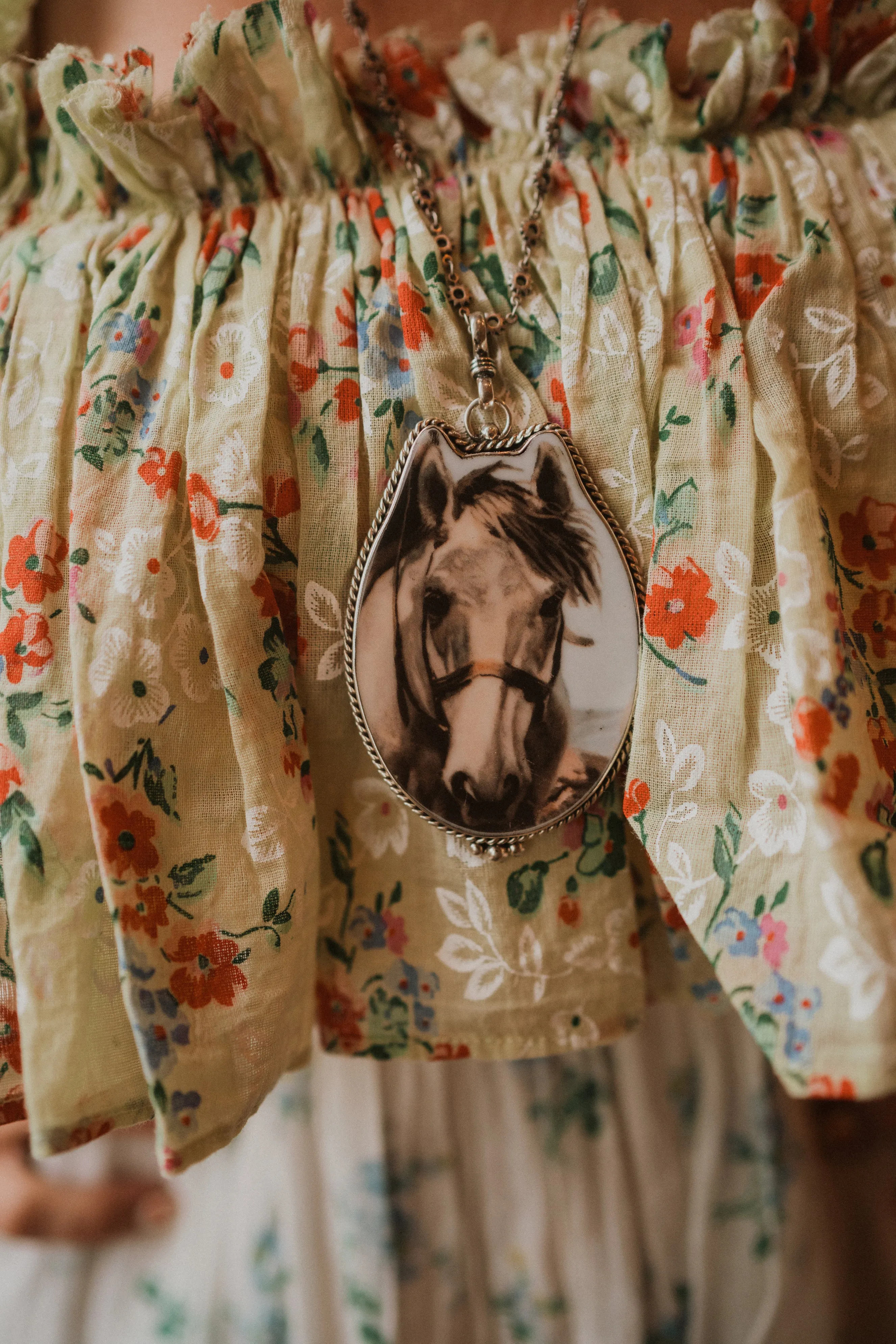 Norman Rockwell Necklace | Silver Horse Head sold by Goldie Lew product image thumbnail 2