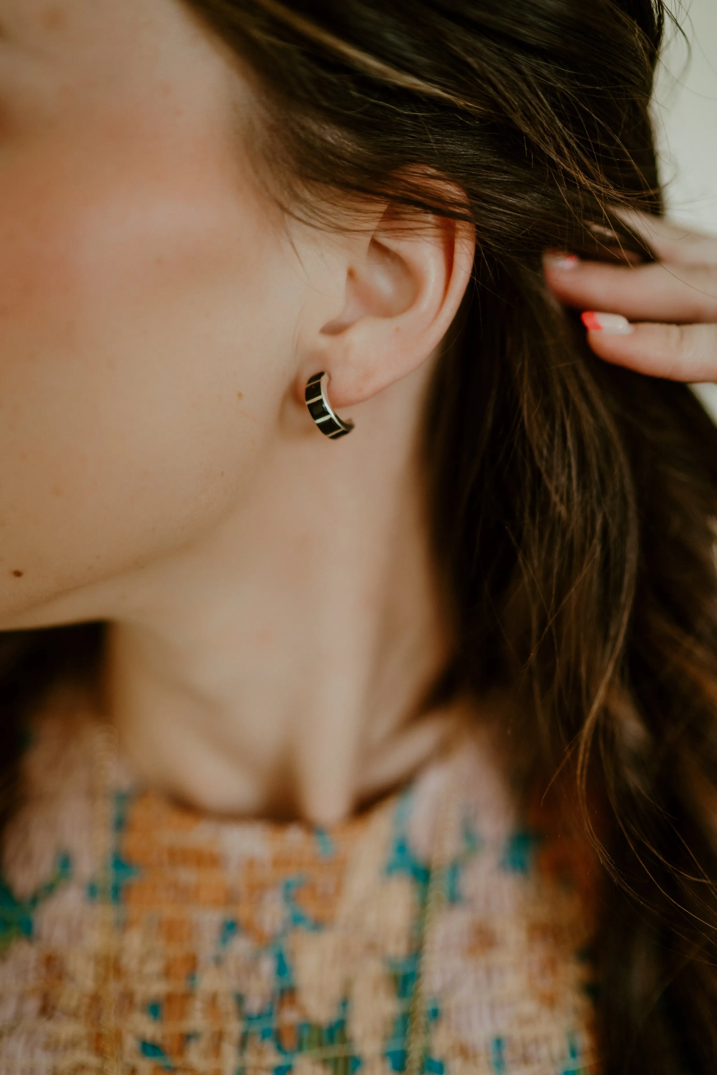 Alena Earrings | Black Onyx sold by Goldie Lew