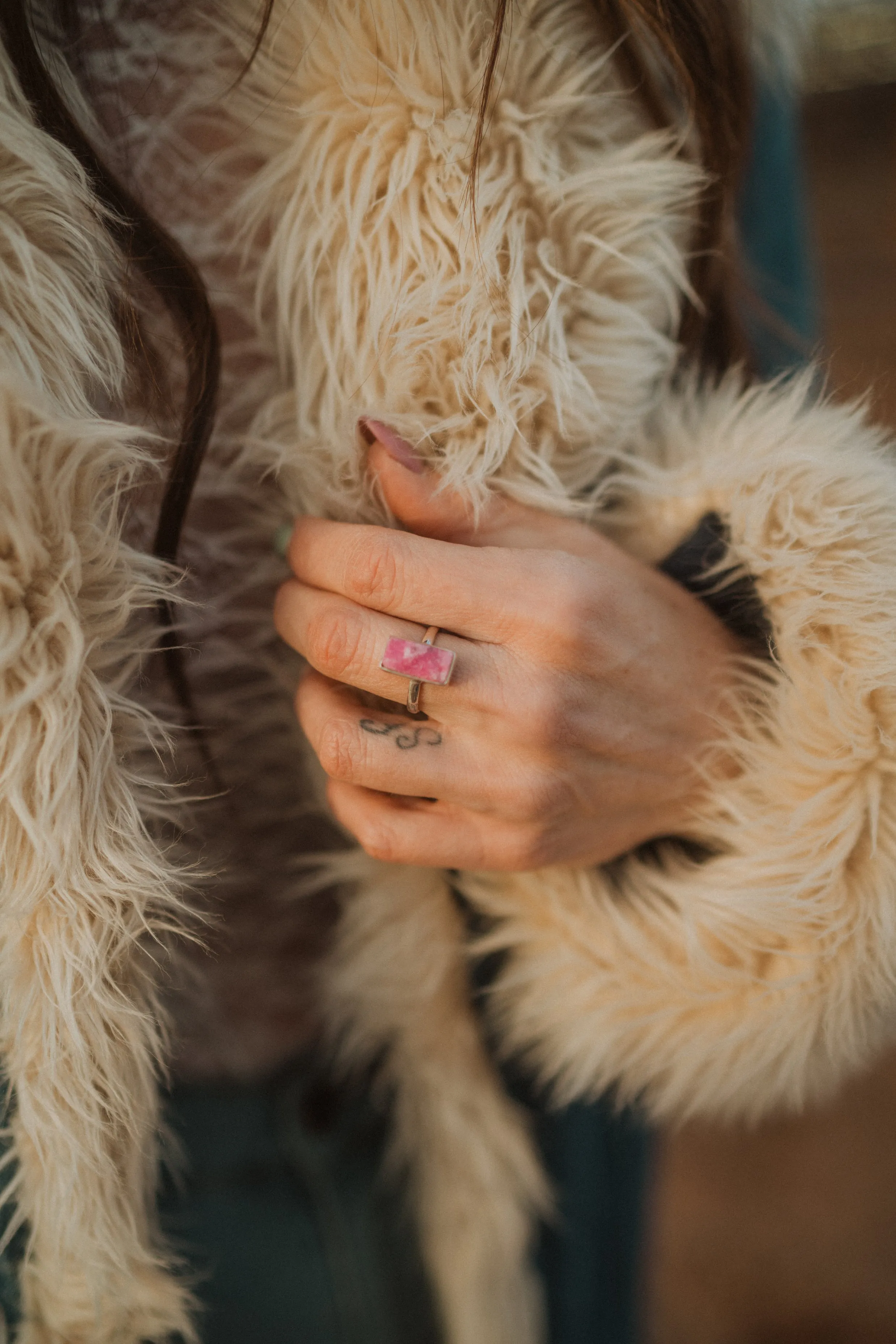 Mercia Ring | Cobalto Calsite sold by Goldie Lew product image thumbnail 2