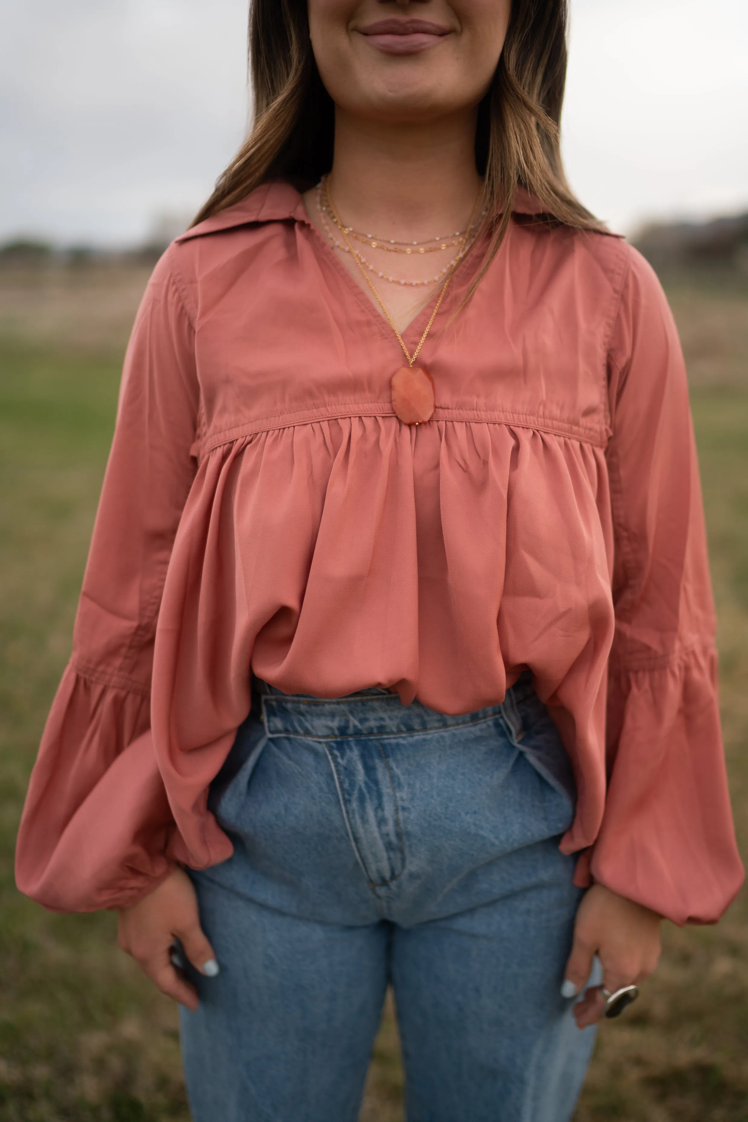 Quincey Top | Ginger Spice - FINAL SALE sold by Goldie Lew product image thumbnail 5