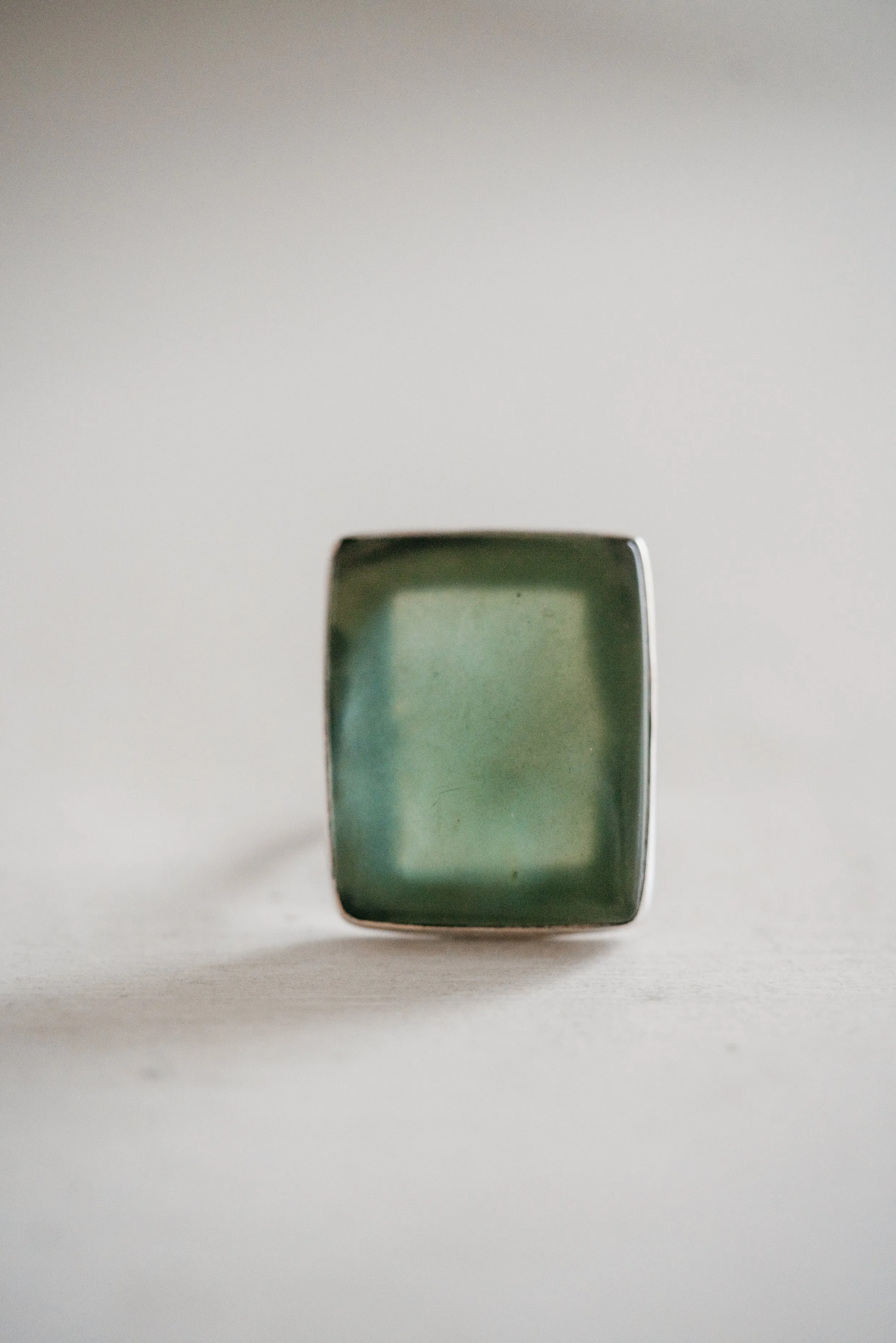 Edel Ring | Green Zade Jasper sold by Goldie Lew product image thumbnail 5