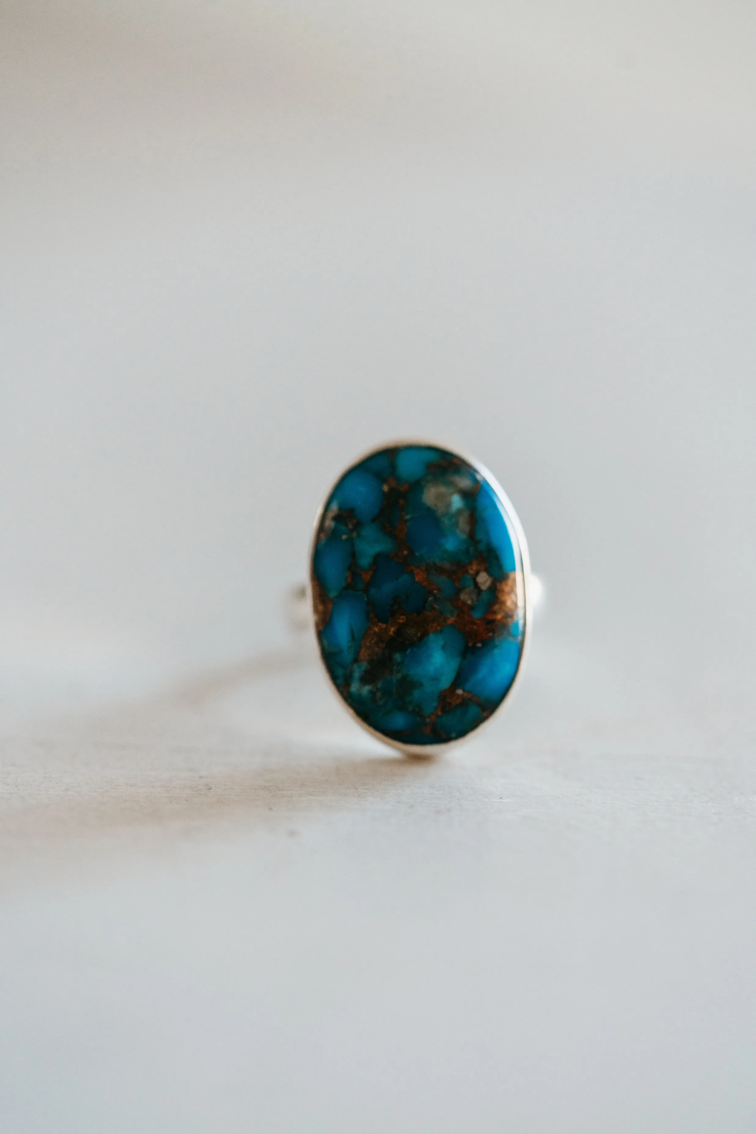 Heidi Ring | Blue Copper Turquoise - FINAL SALE sold by Goldie Lew product image thumbnail 4