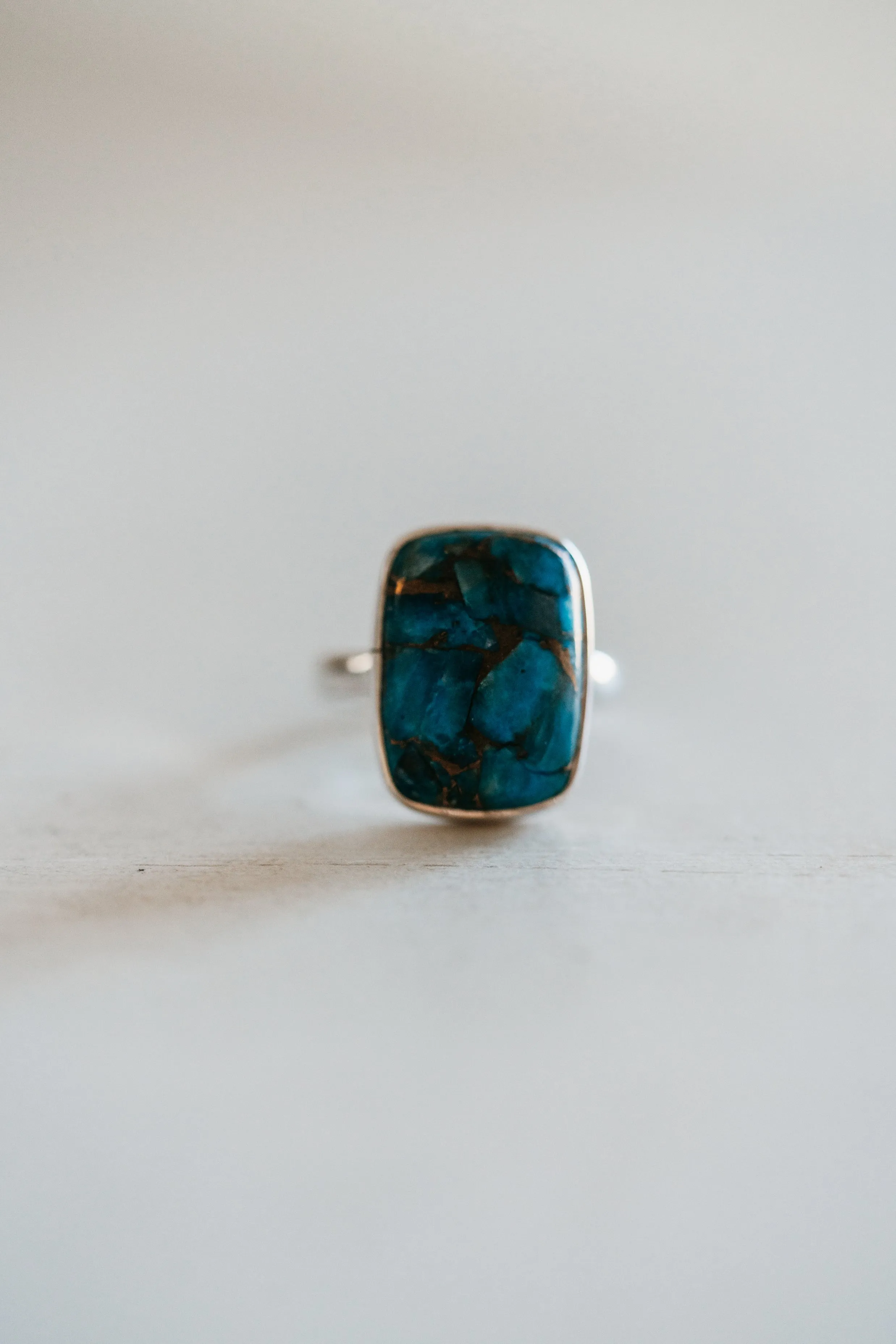 Heidi Ring | Blue Copper Turquoise - FINAL SALE sold by Goldie Lew product image thumbnail 5