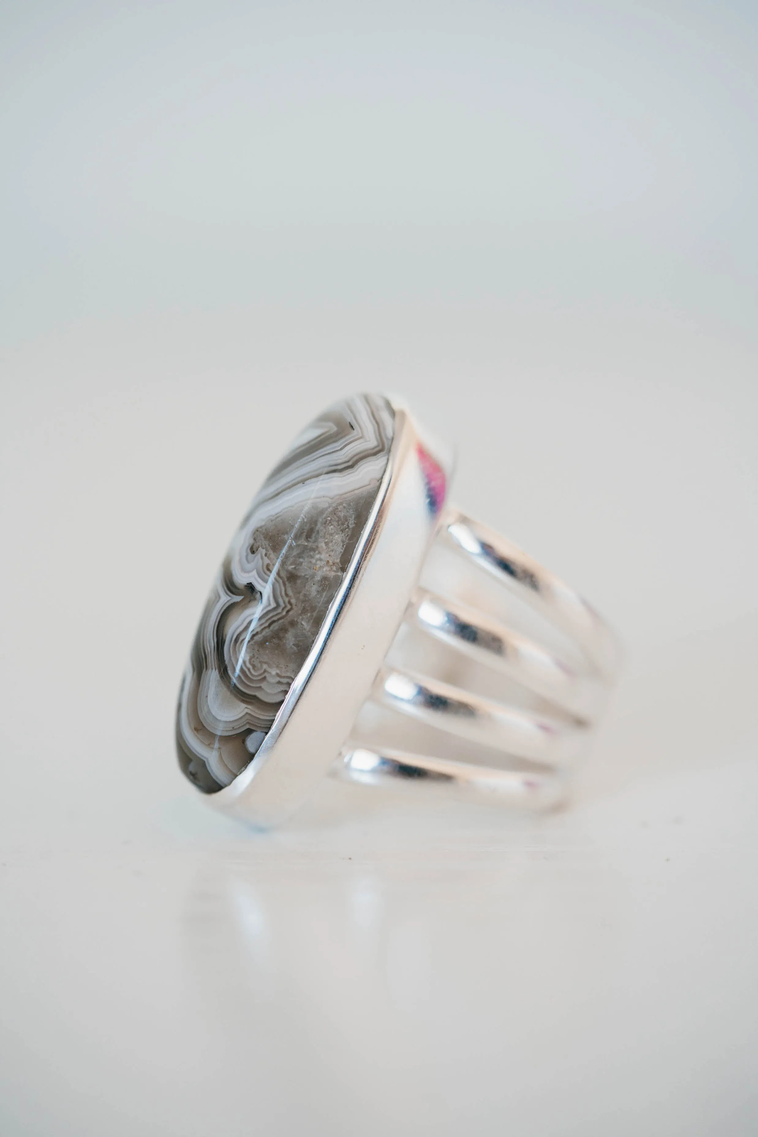 Cheyenne Ring | Crazy Lace Agate sold by Goldie Lew product image thumbnail 4
