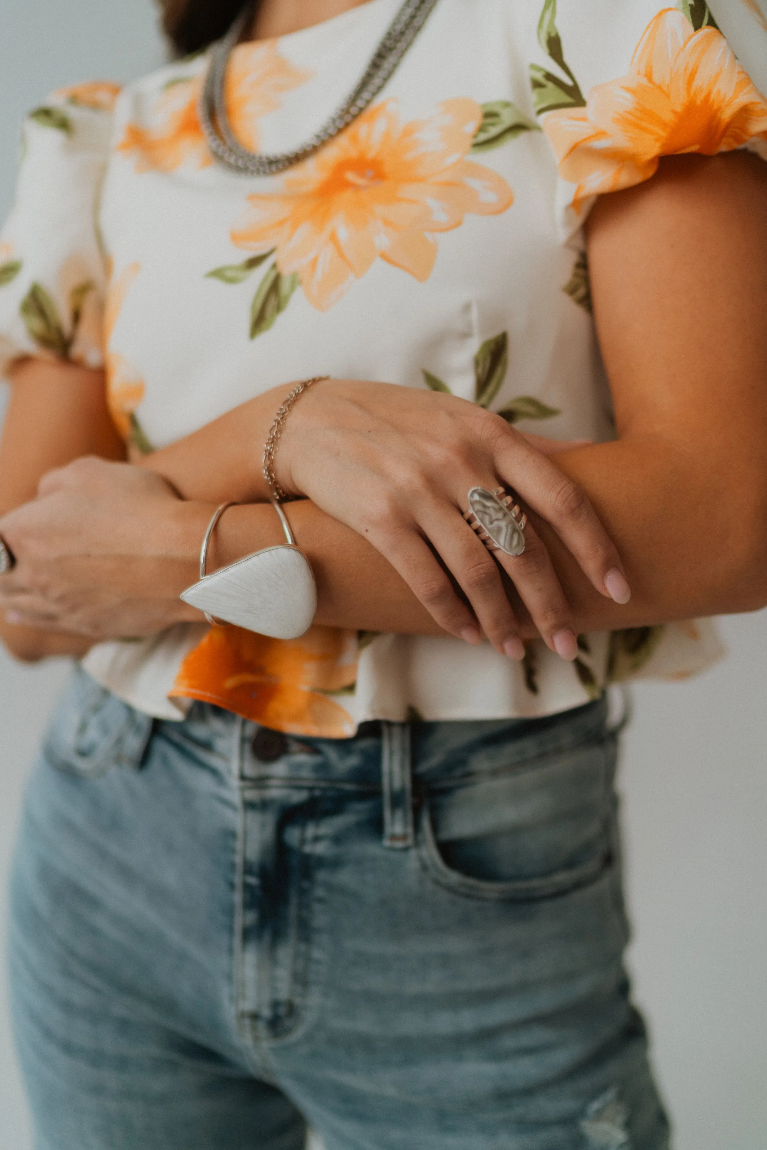 Cheyenne Ring | Crazy Lace Agate sold by Goldie Lew product image thumbnail 3
