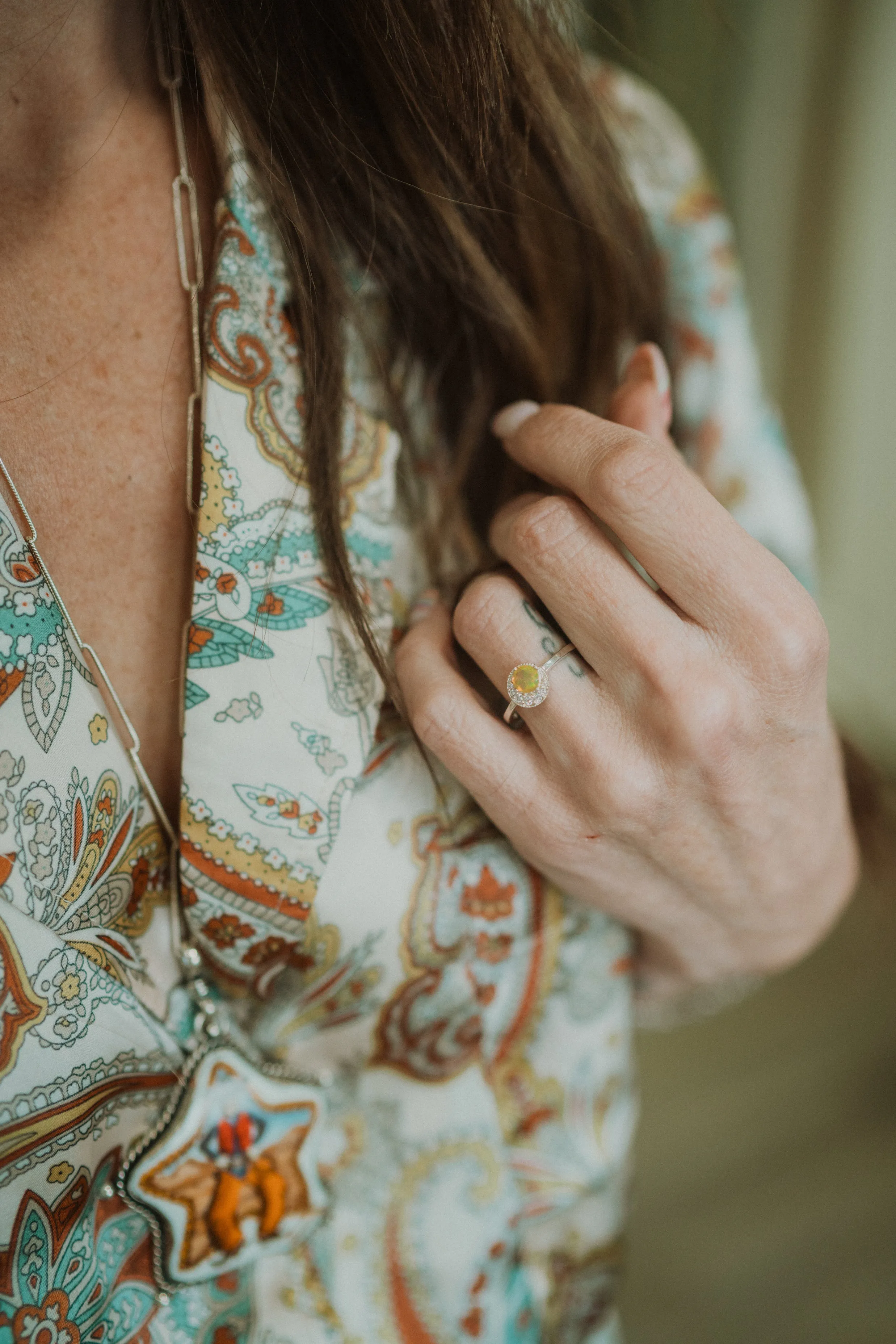 Taryn Ring | Ethiopian Opal sold by Goldie Lew product image thumbnail 4
