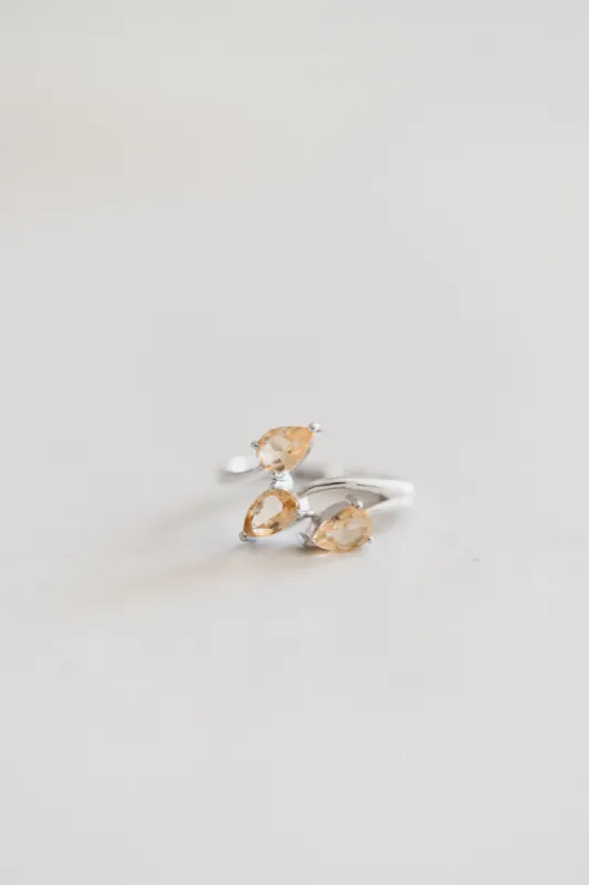 Larkin Ring | Gold Citrine sold by Goldie Lew