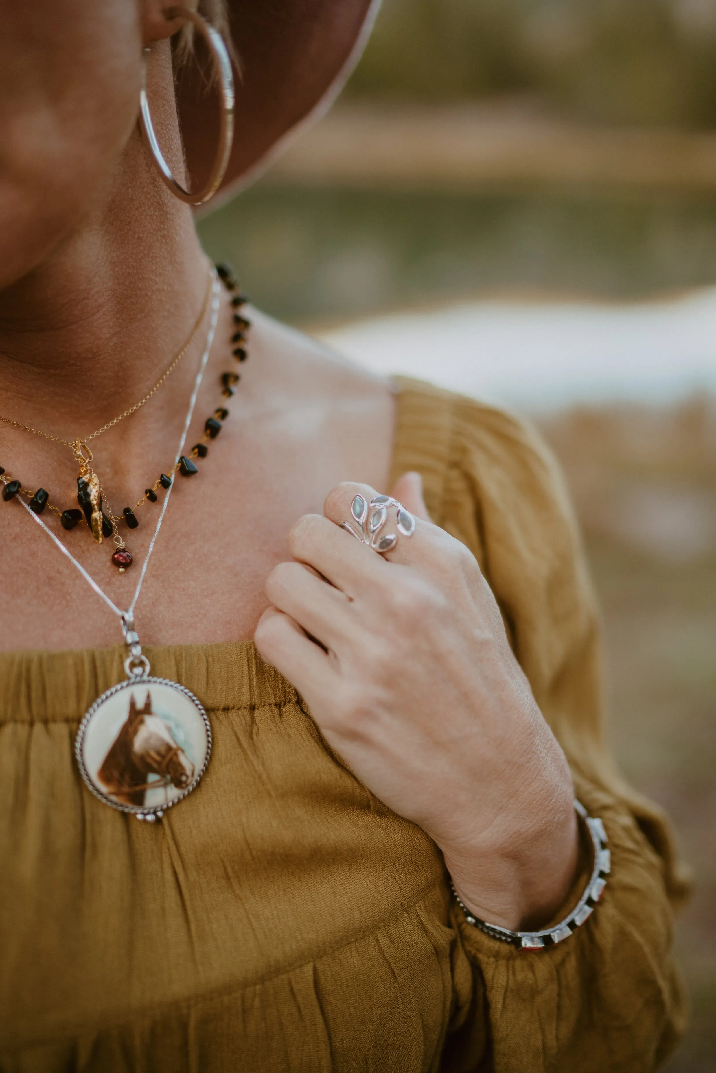 Blythe Ring | Labradorite sold by Goldie Lew product image thumbnail 3