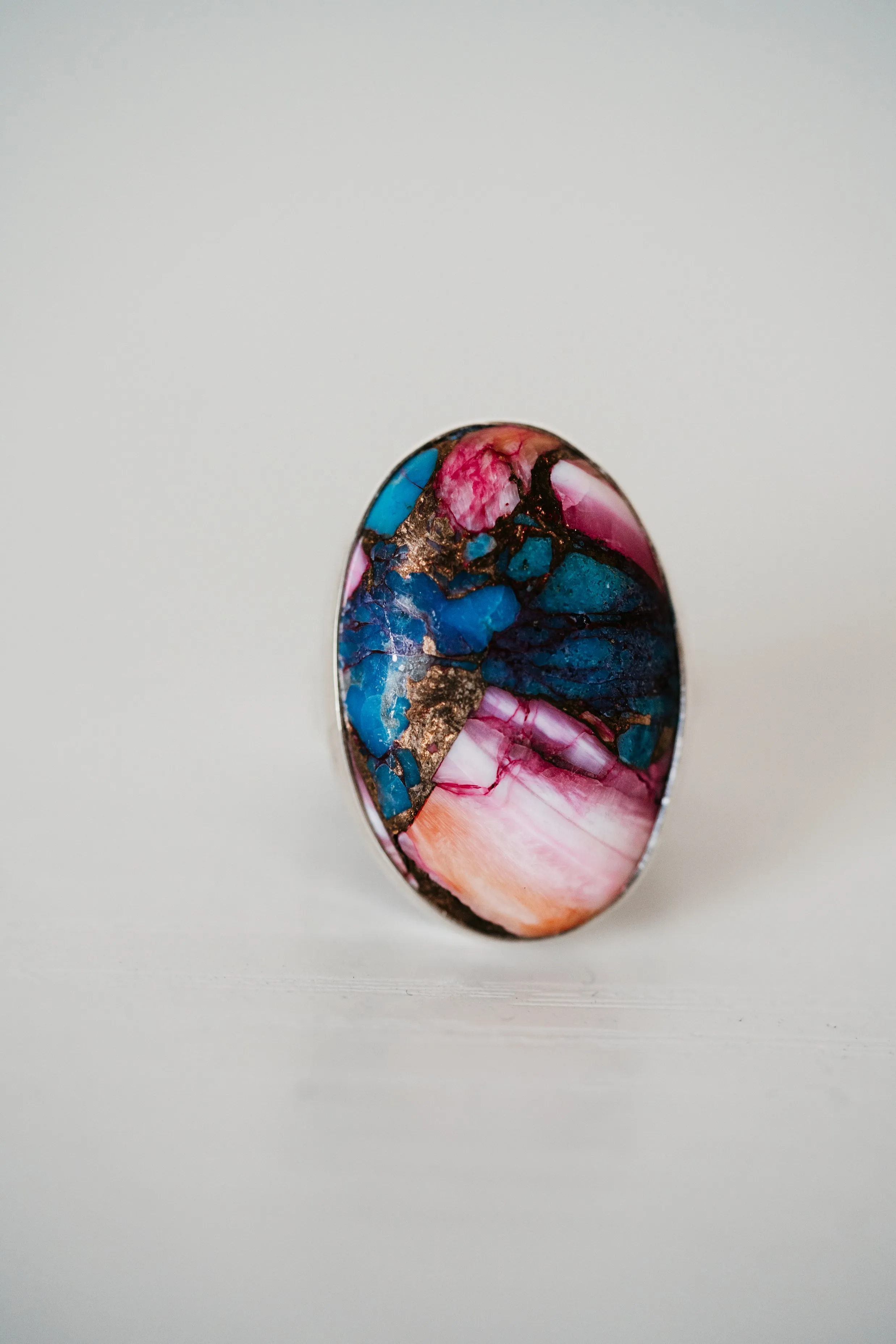 Gabi Ring | Pink Turquoise sold by Goldie Lew product image thumbnail 4