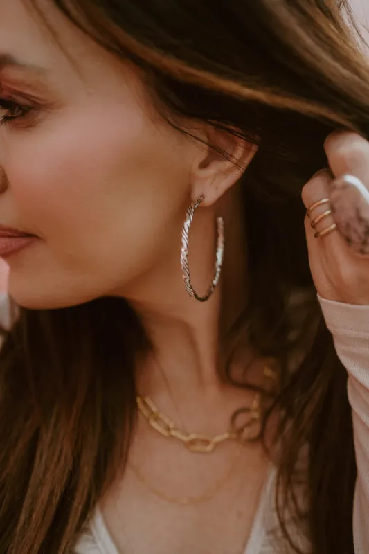 Jane Hoops - FINAL SALE sold by Goldie Lew