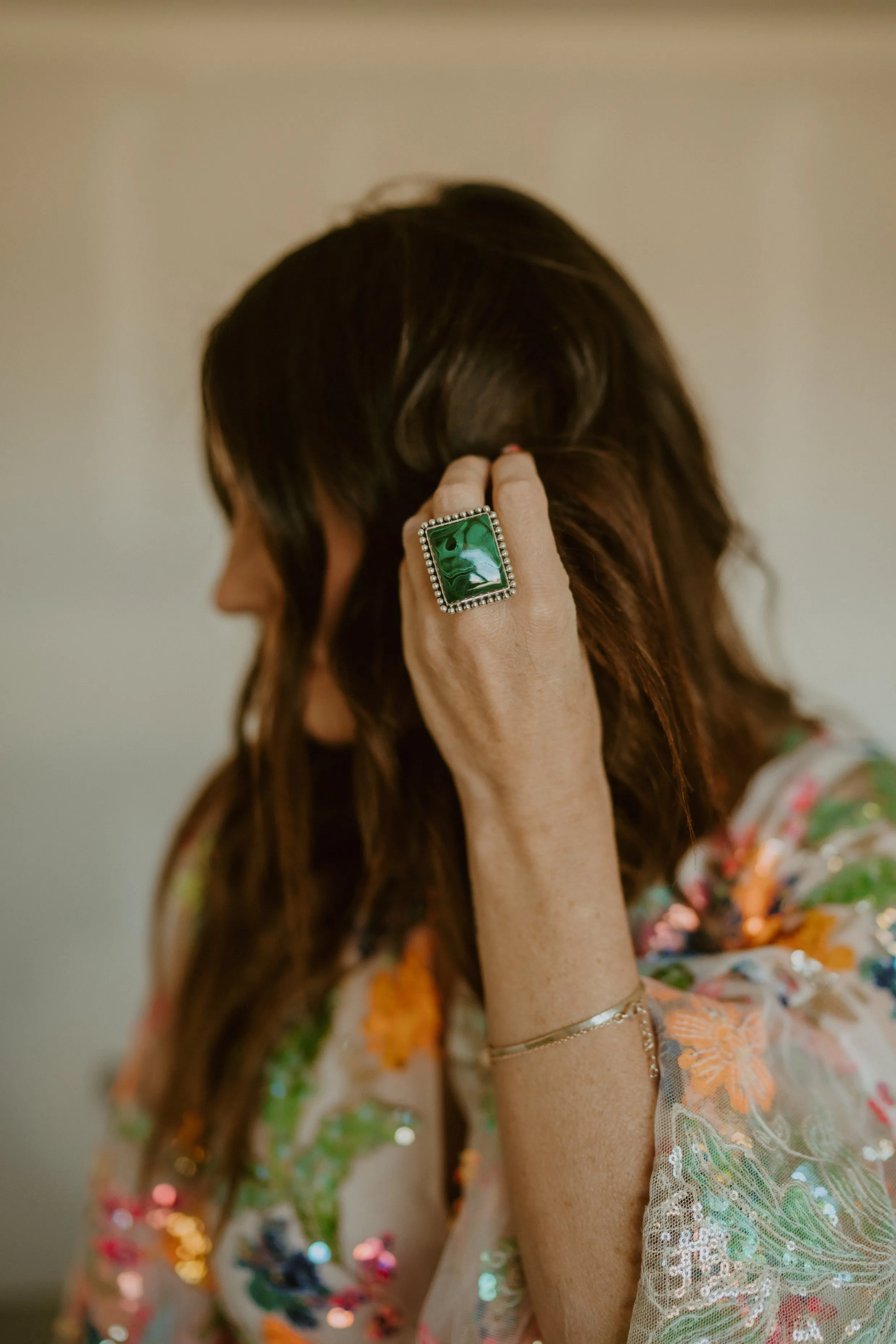 Betsy Ring | Malachite - FINAL SALE sold by Goldie Lew product image thumbnail 4