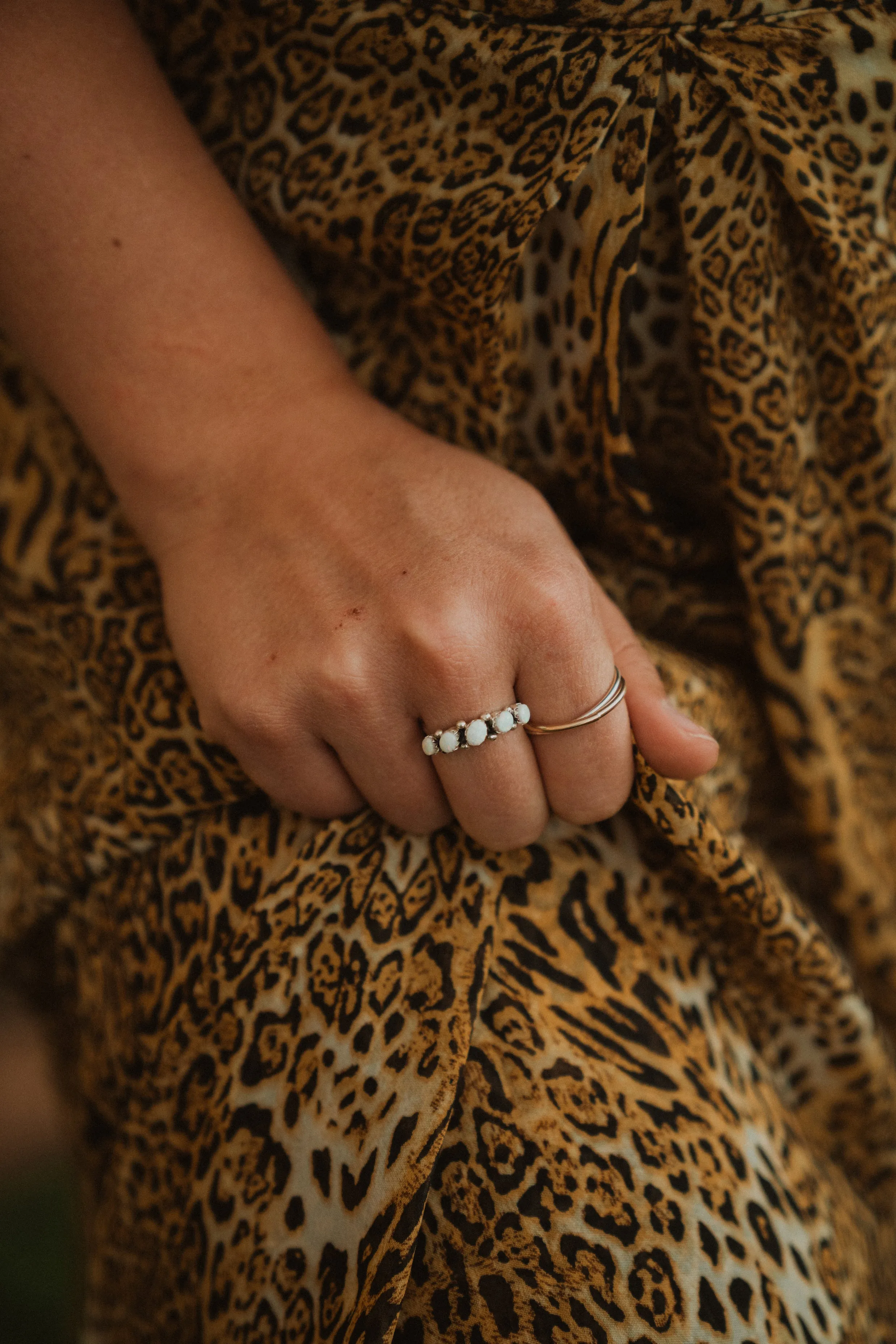 Double Band Silver and Gold Ring sold by Goldie Lew product image thumbnail 3