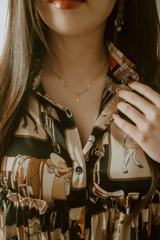 Kella Cross Necklace | #3 sold by Goldie Lew