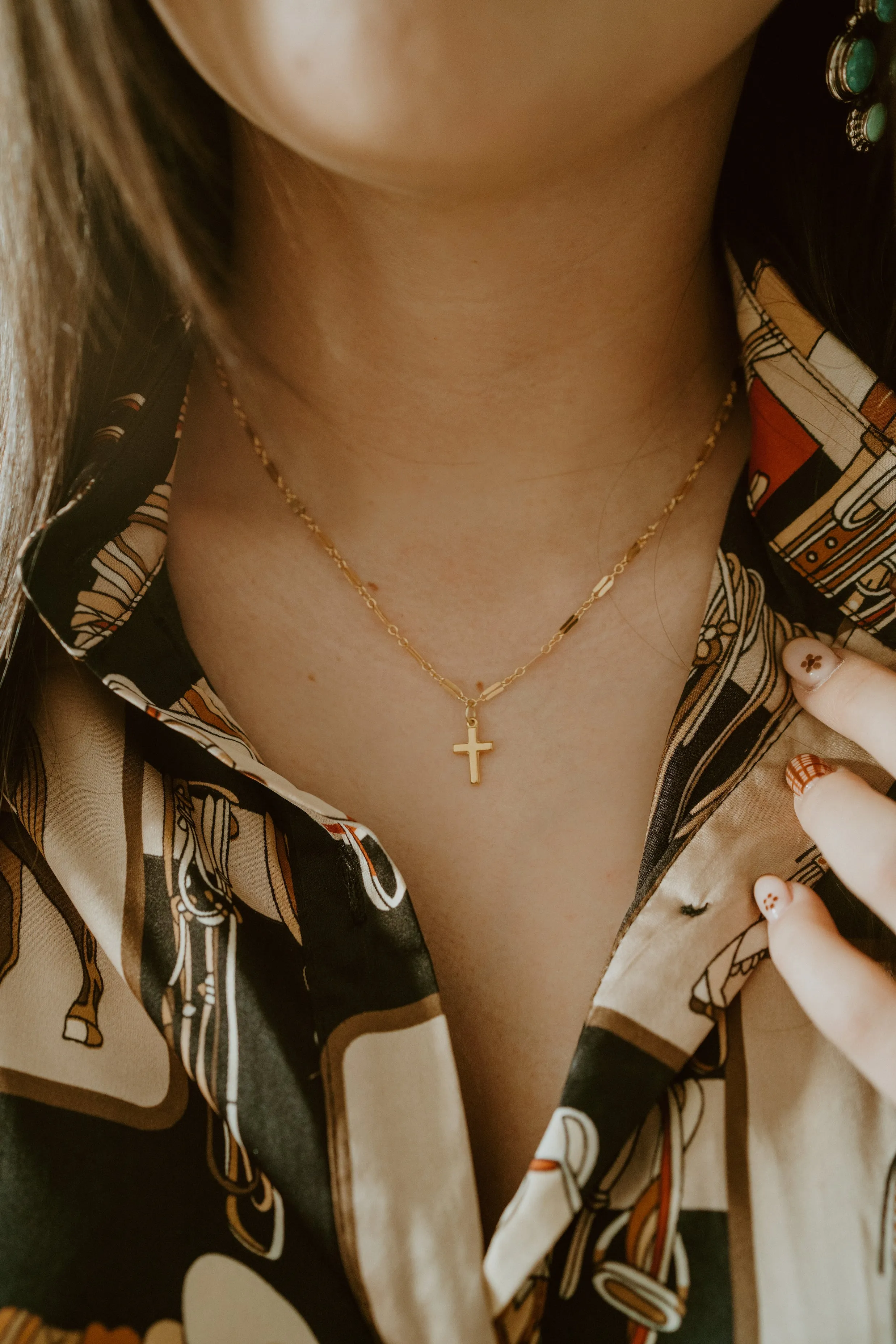 Kella Cross Necklace | #3 sold by Goldie Lew product image thumbnail 2