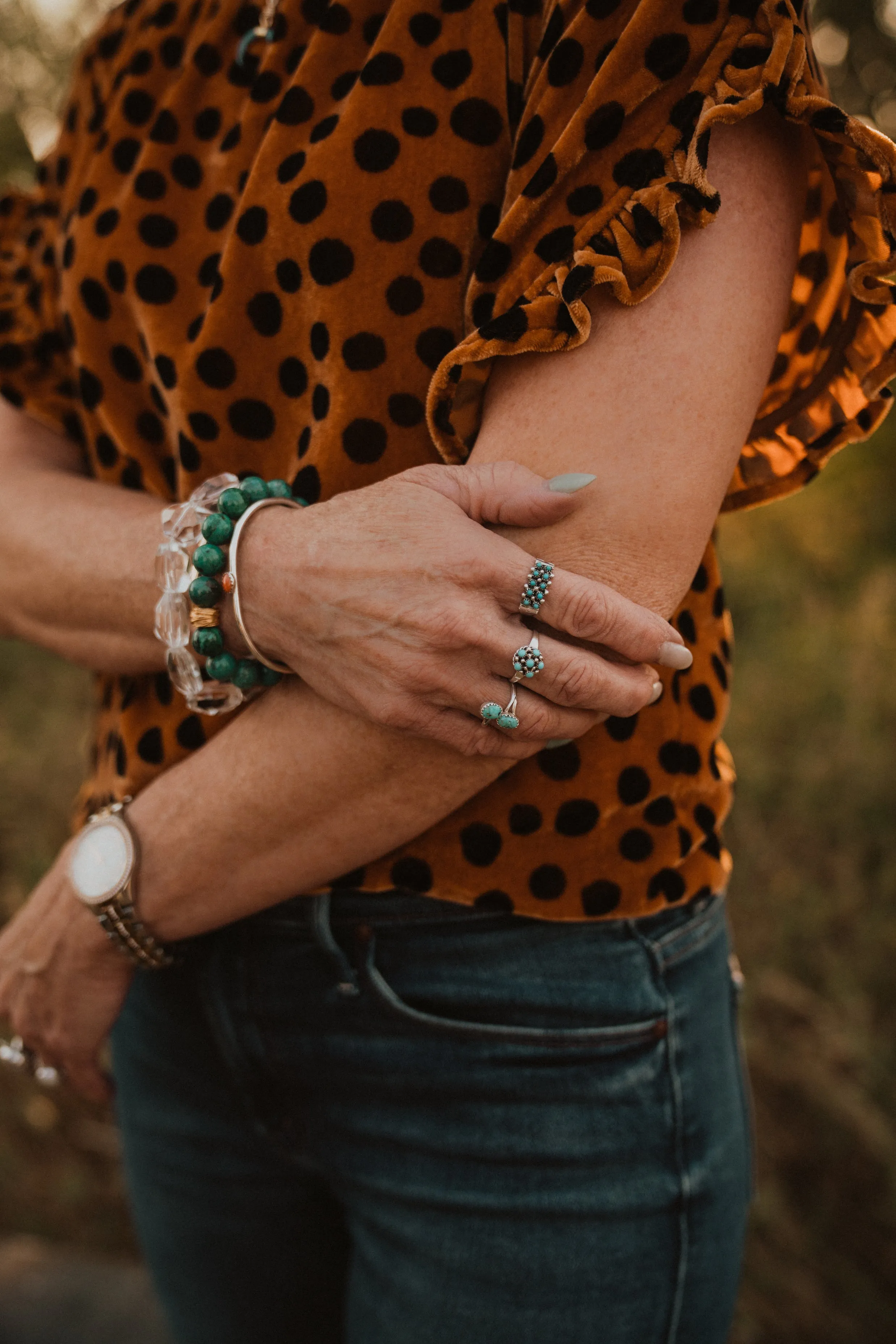 Lyle Ring | XS | Turquoise sold by Goldie Lew product image thumbnail 3