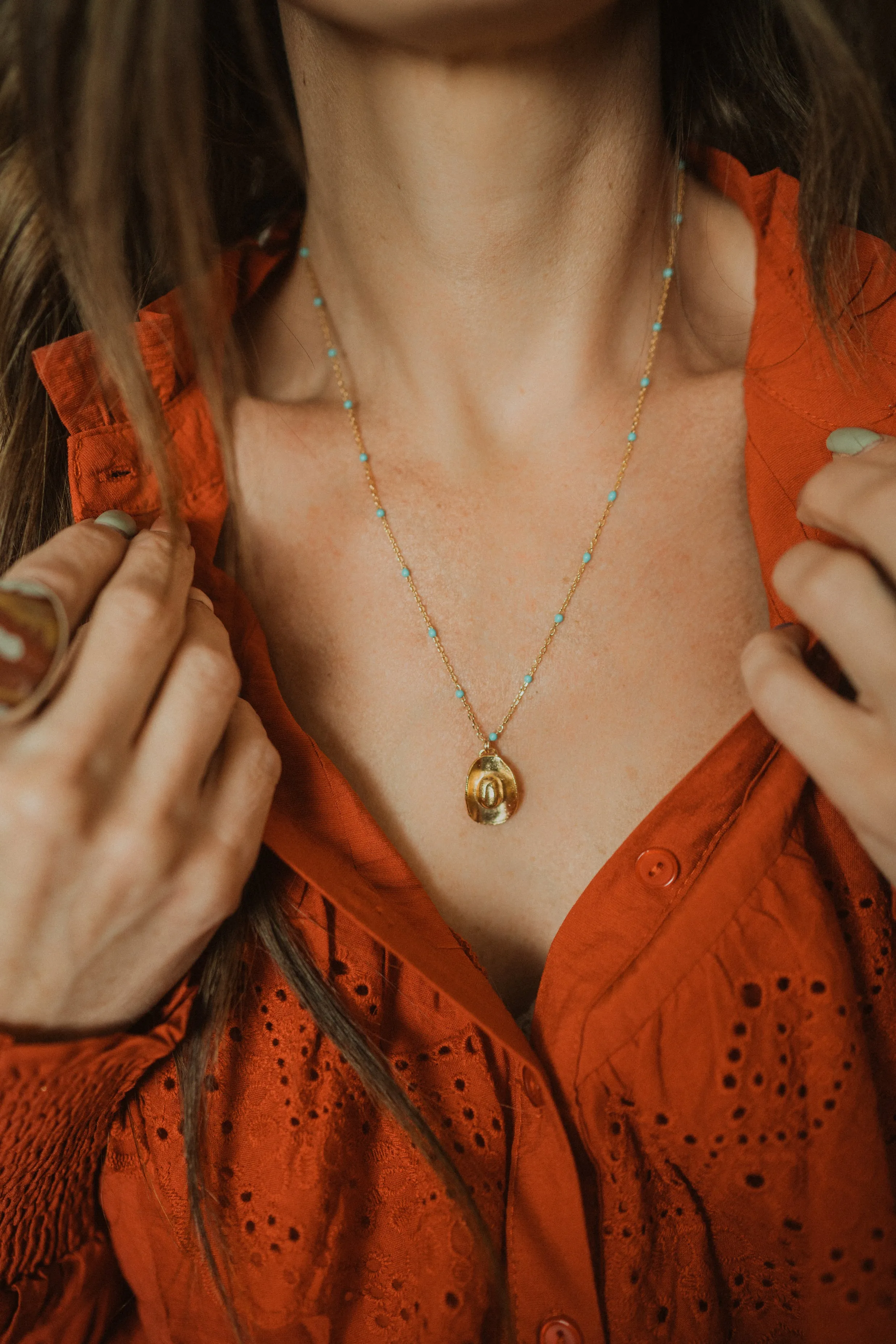 Golden Cowboy Necklace sold by Goldie Lew