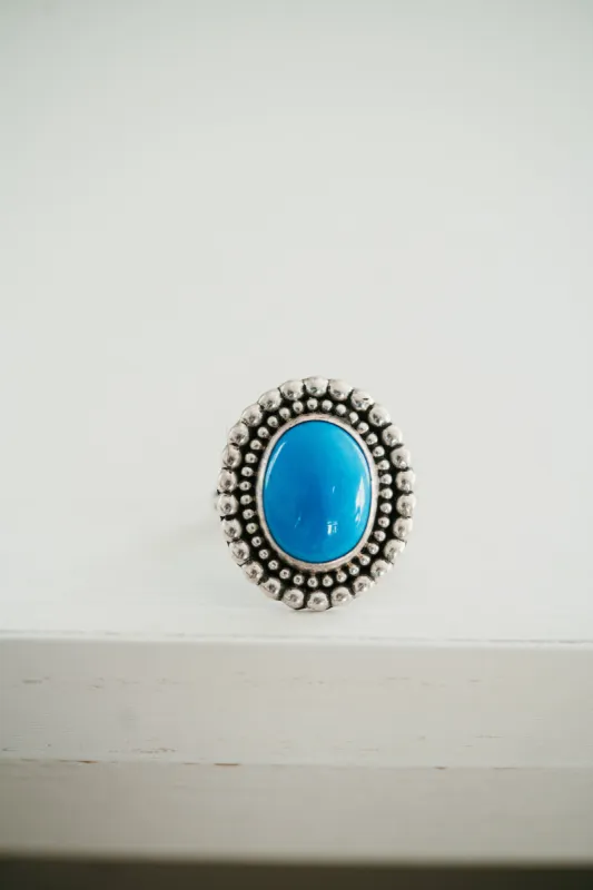 Amber Ring | #2 | Turquoise sold by Goldie Lew