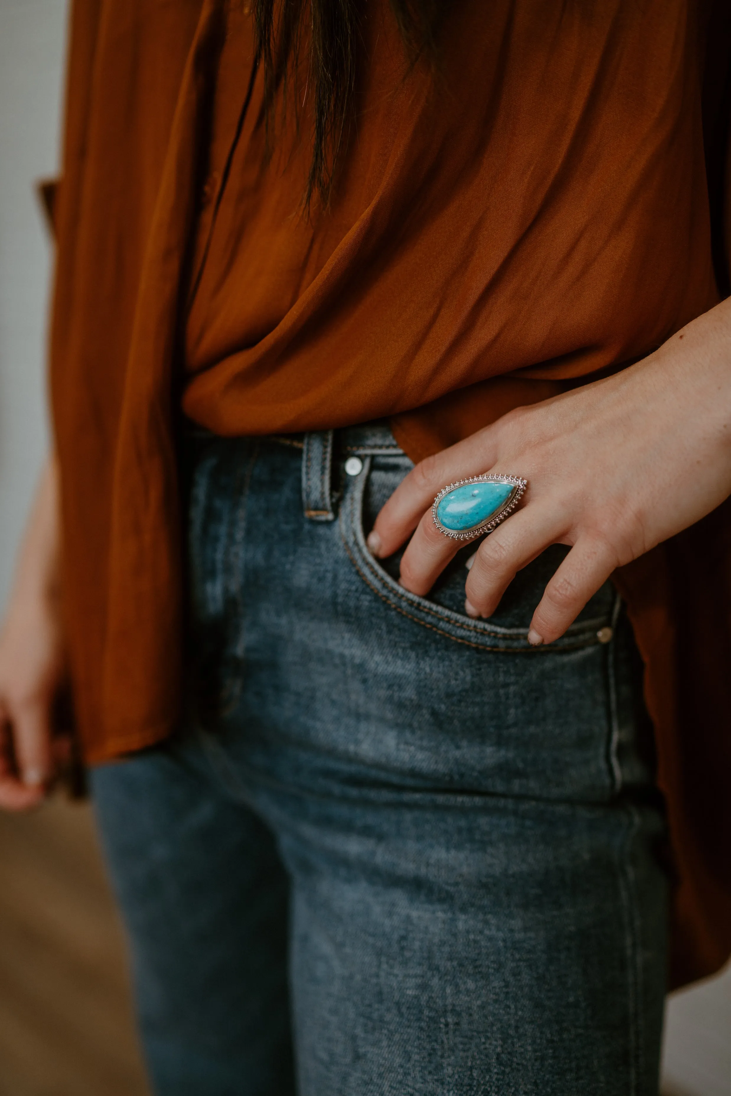 Pierre Ring | Turquoise sold by Goldie Lew product image thumbnail 2