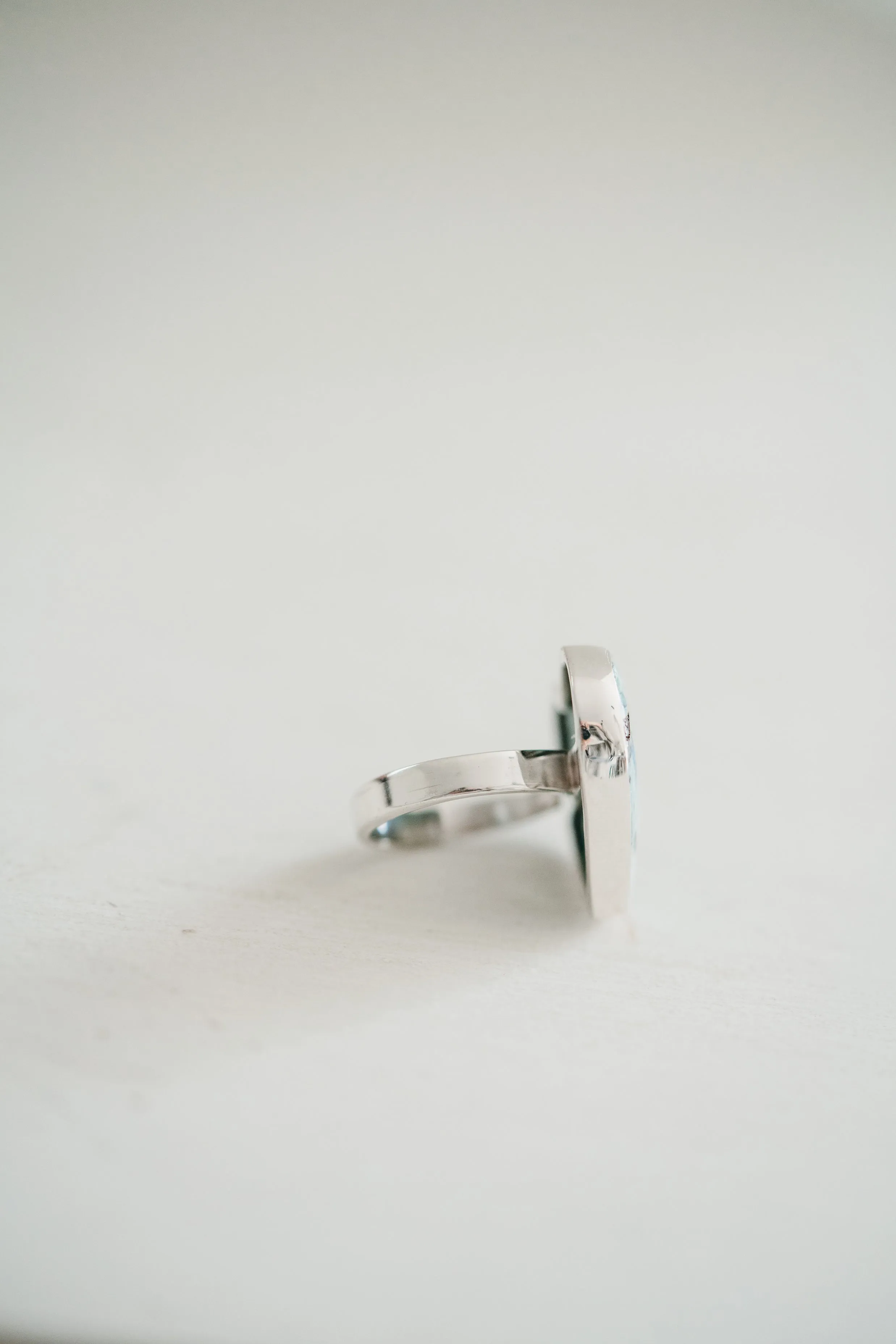 Heart Ring | Russian Azurite sold by Goldie Lew product image thumbnail 2