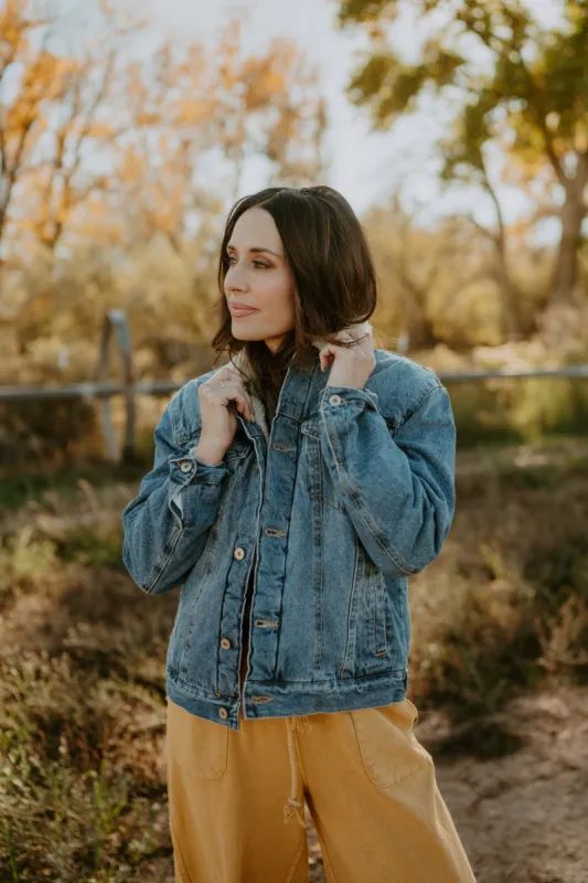 Druzy Denim Jacket | Extended Sizing sold by Goldie Lew