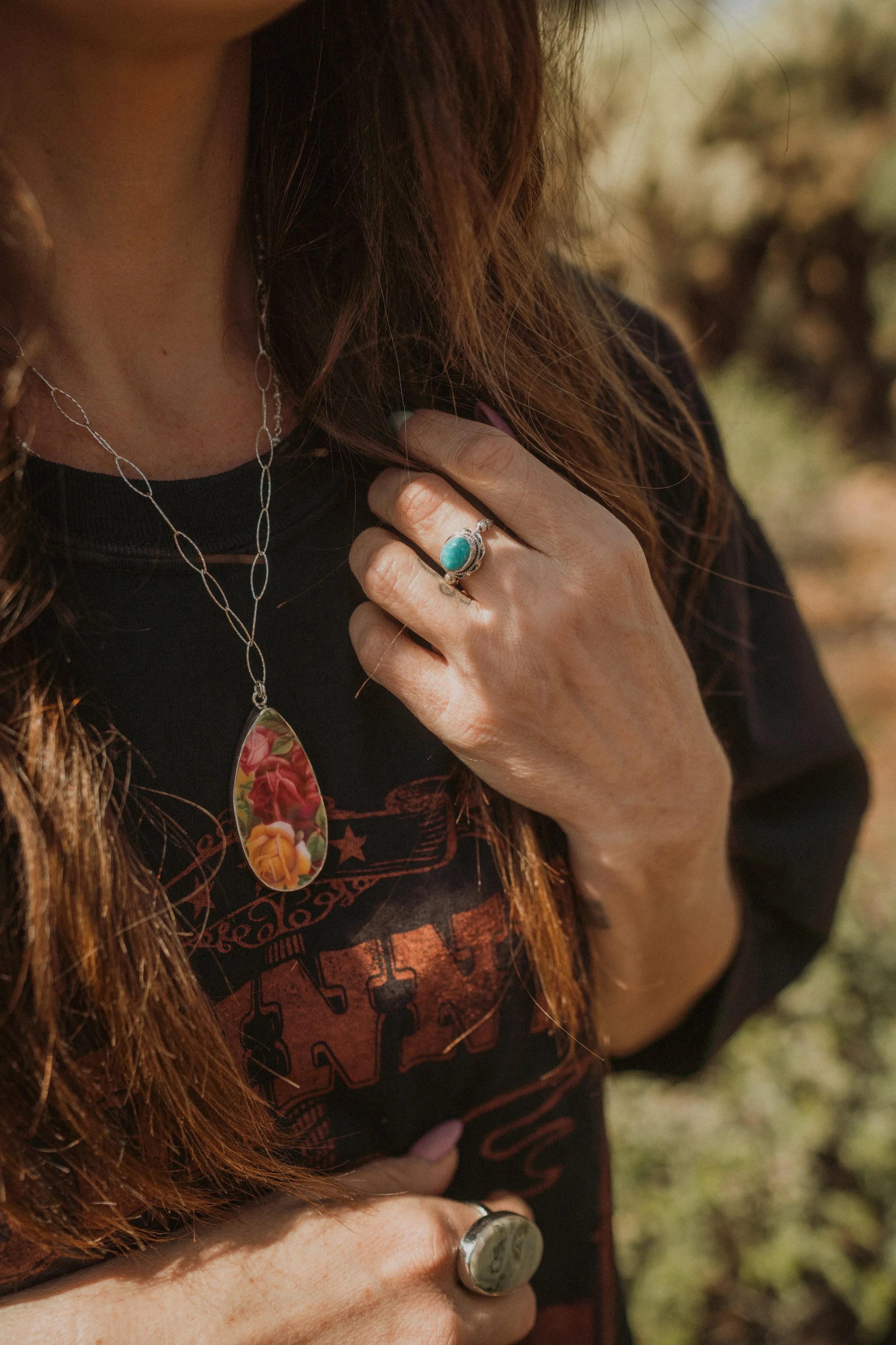 Nara Ring | Turquoise sold by Goldie Lew product image thumbnail 2