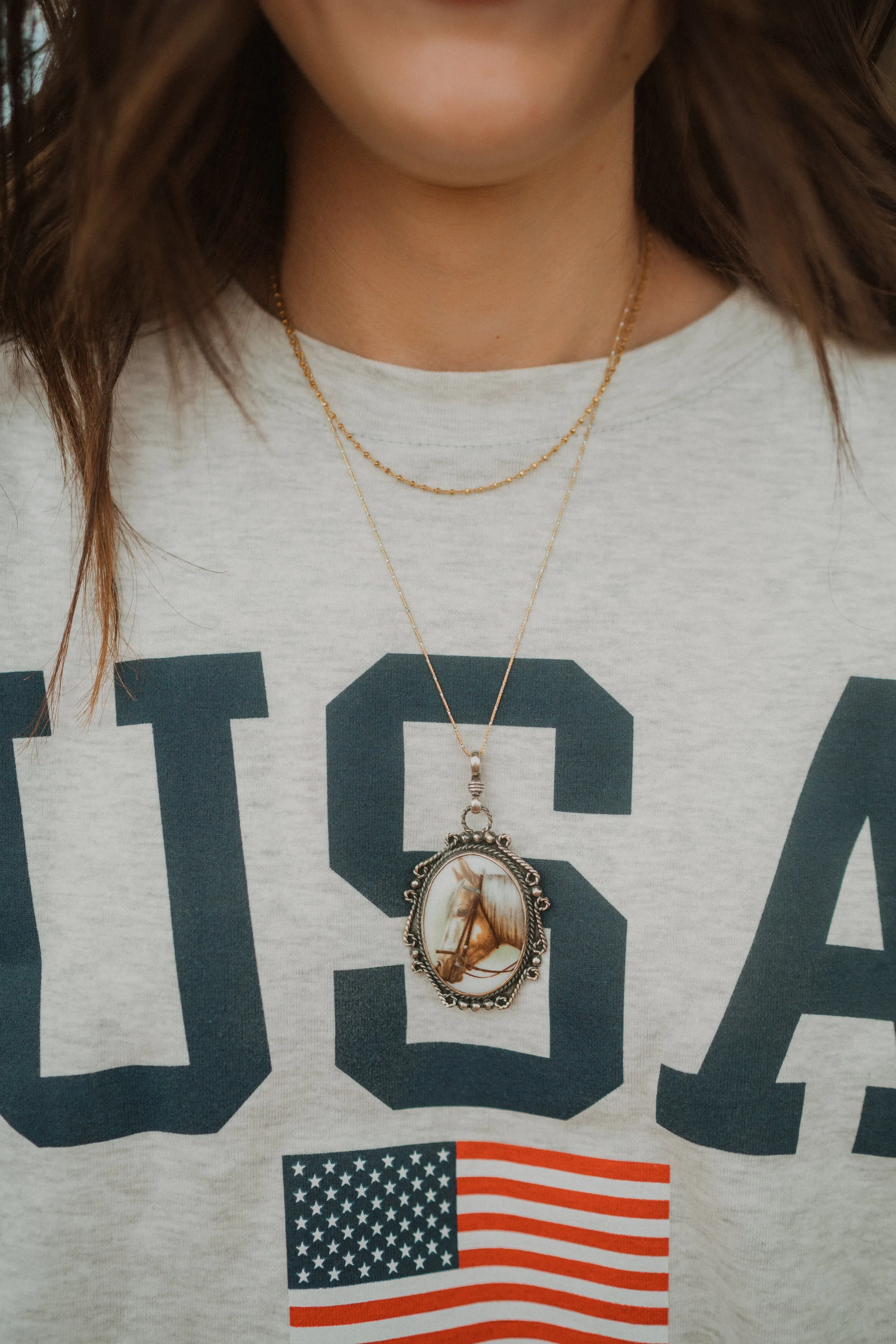 Yellow Horse Necklace sold by Goldie Lew product image thumbnail 2