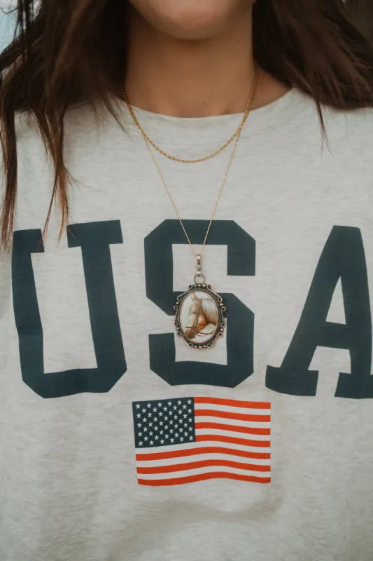 Yellow Horse Necklace sold by Goldie Lew