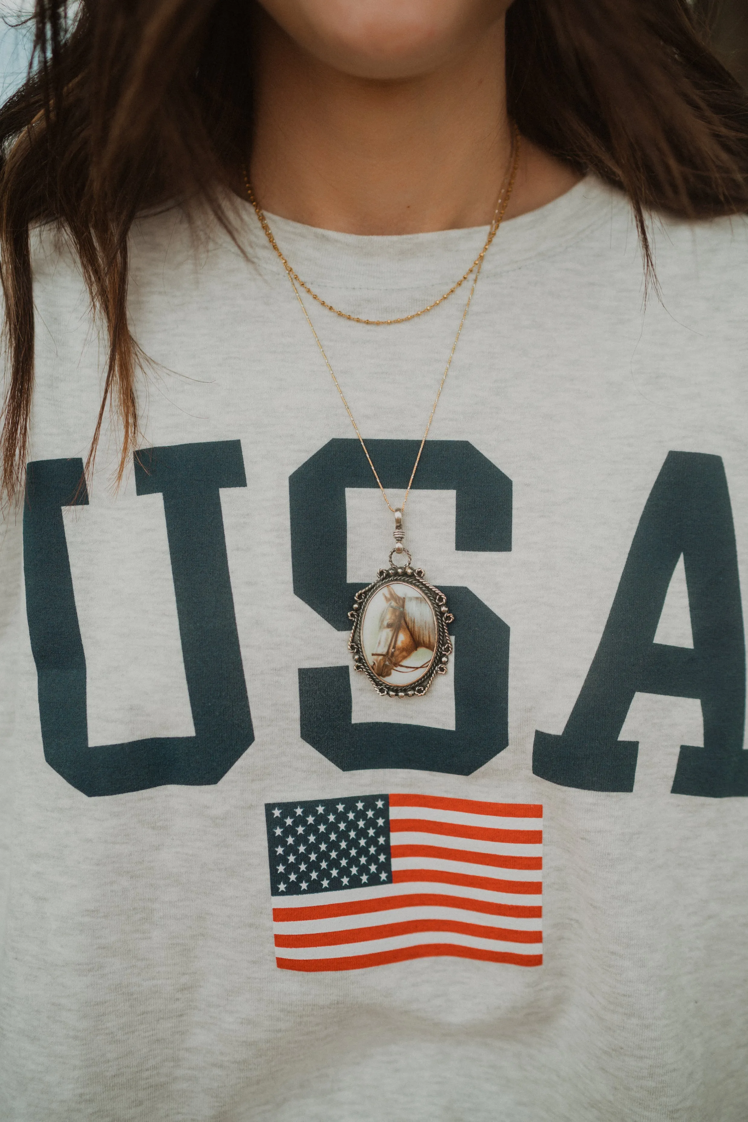 Yellow Horse Necklace sold by Goldie Lew