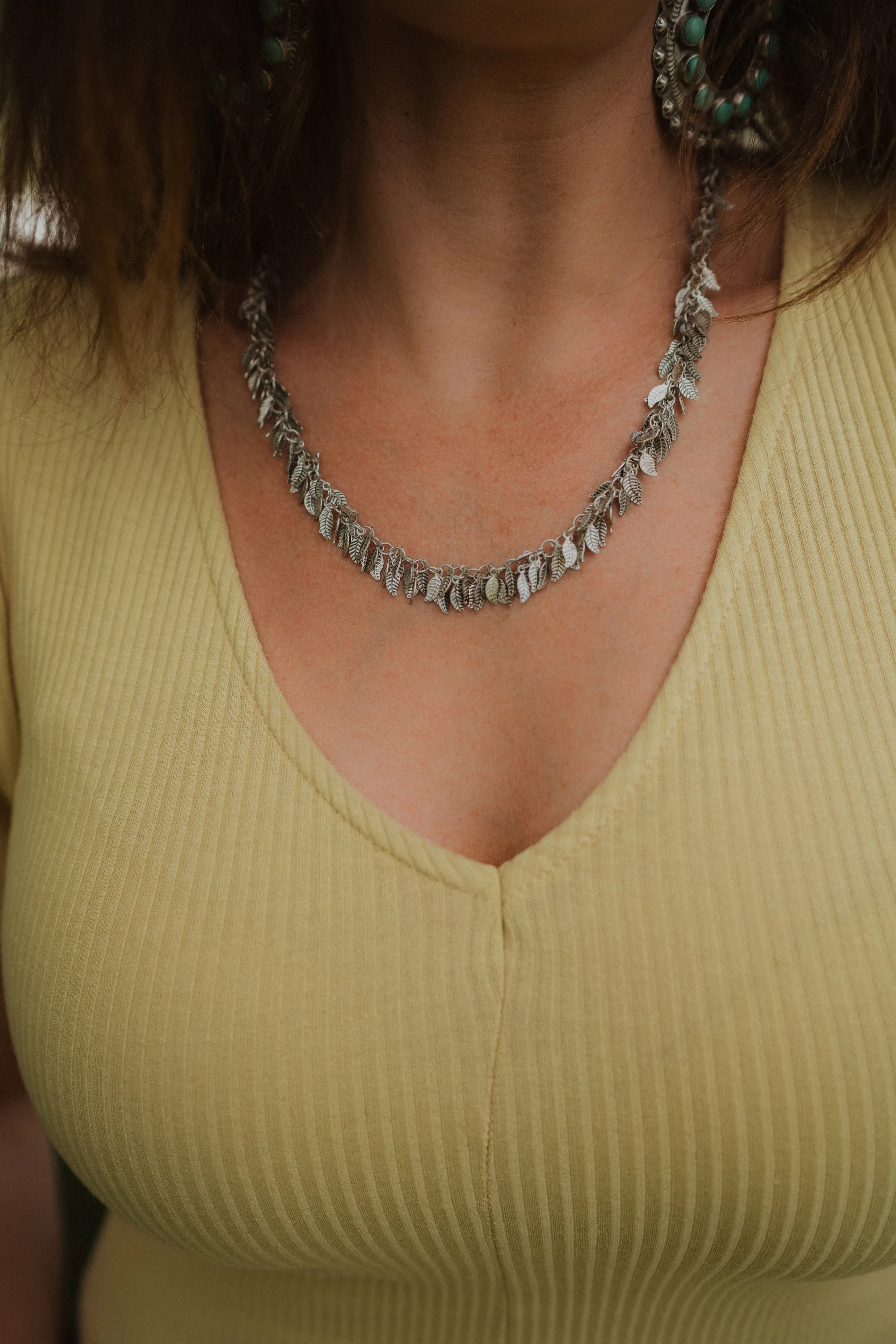 La Pluma Necklace | Silver sold by Goldie Lew product image thumbnail 3