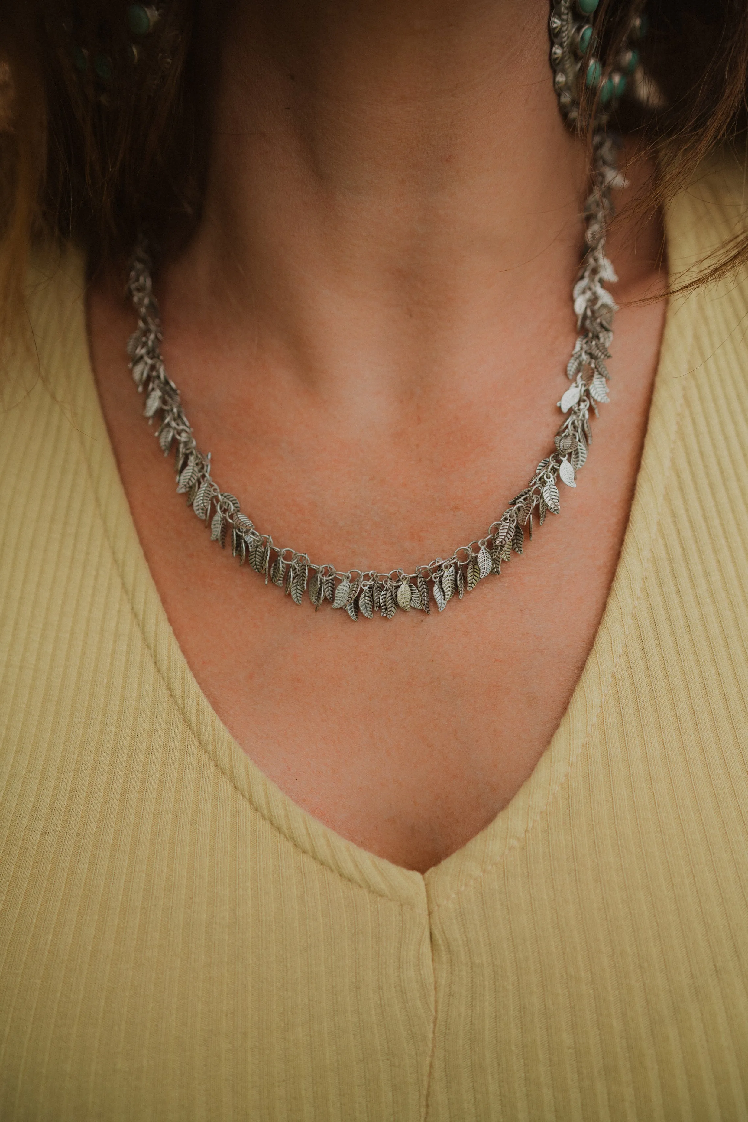 La Pluma Necklace | Silver sold by Goldie Lew product image thumbnail 4