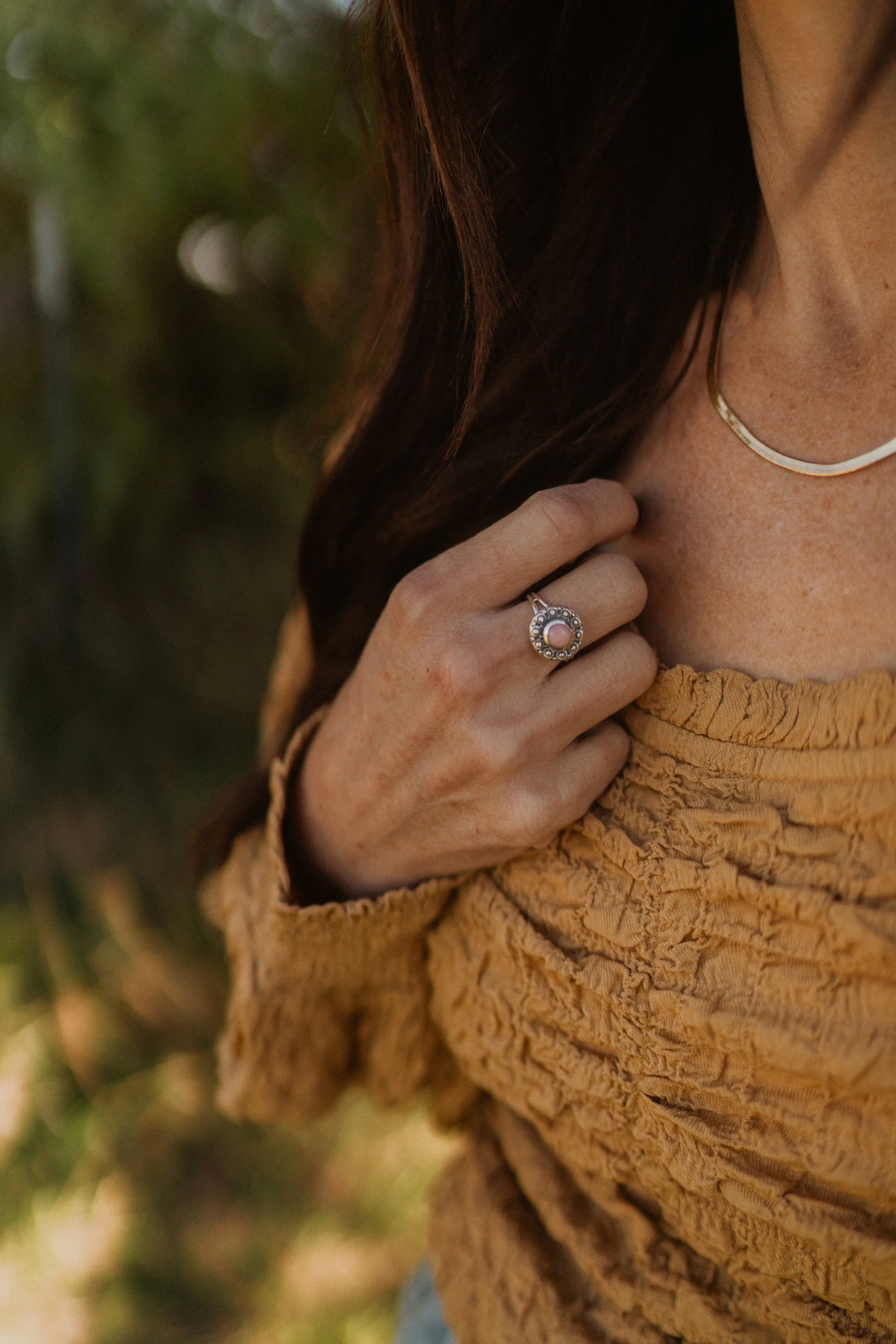 Jen Ring | Pink Opal sold by Goldie Lew