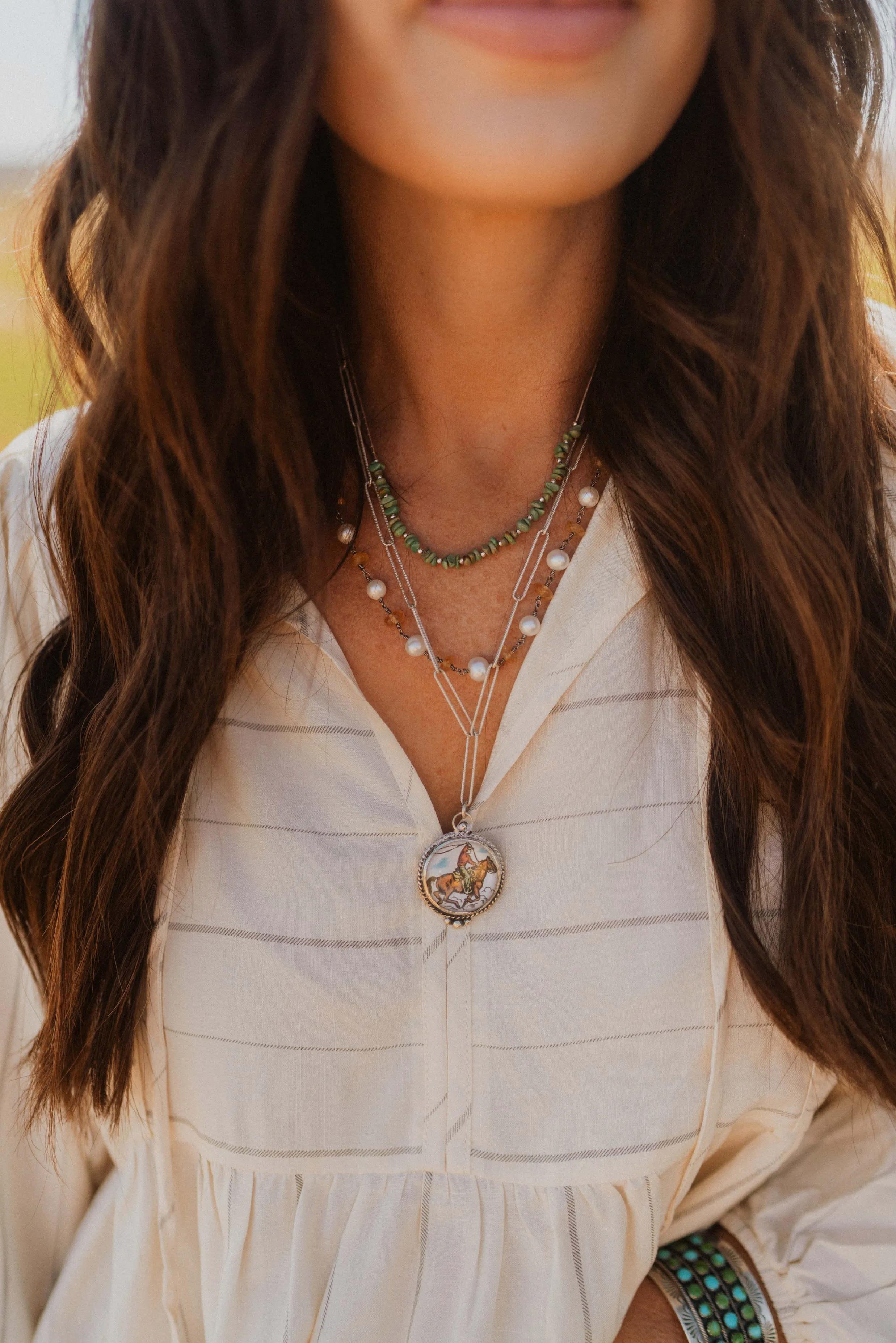 Just A Cowboy Necklace Set sold by Goldie Lew product image thumbnail 2