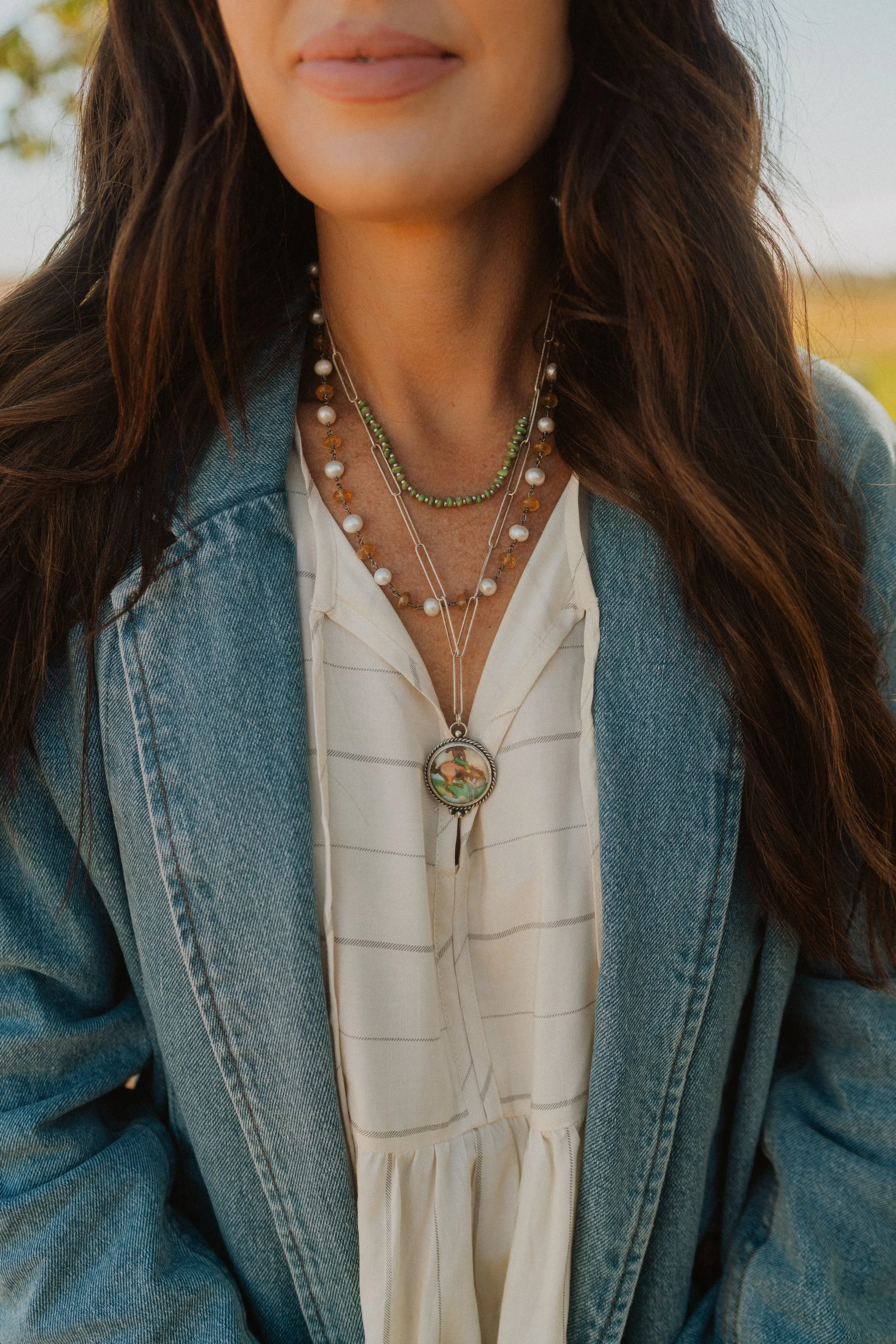 Just A Cowboy Necklace Set sold by Goldie Lew product image thumbnail 5