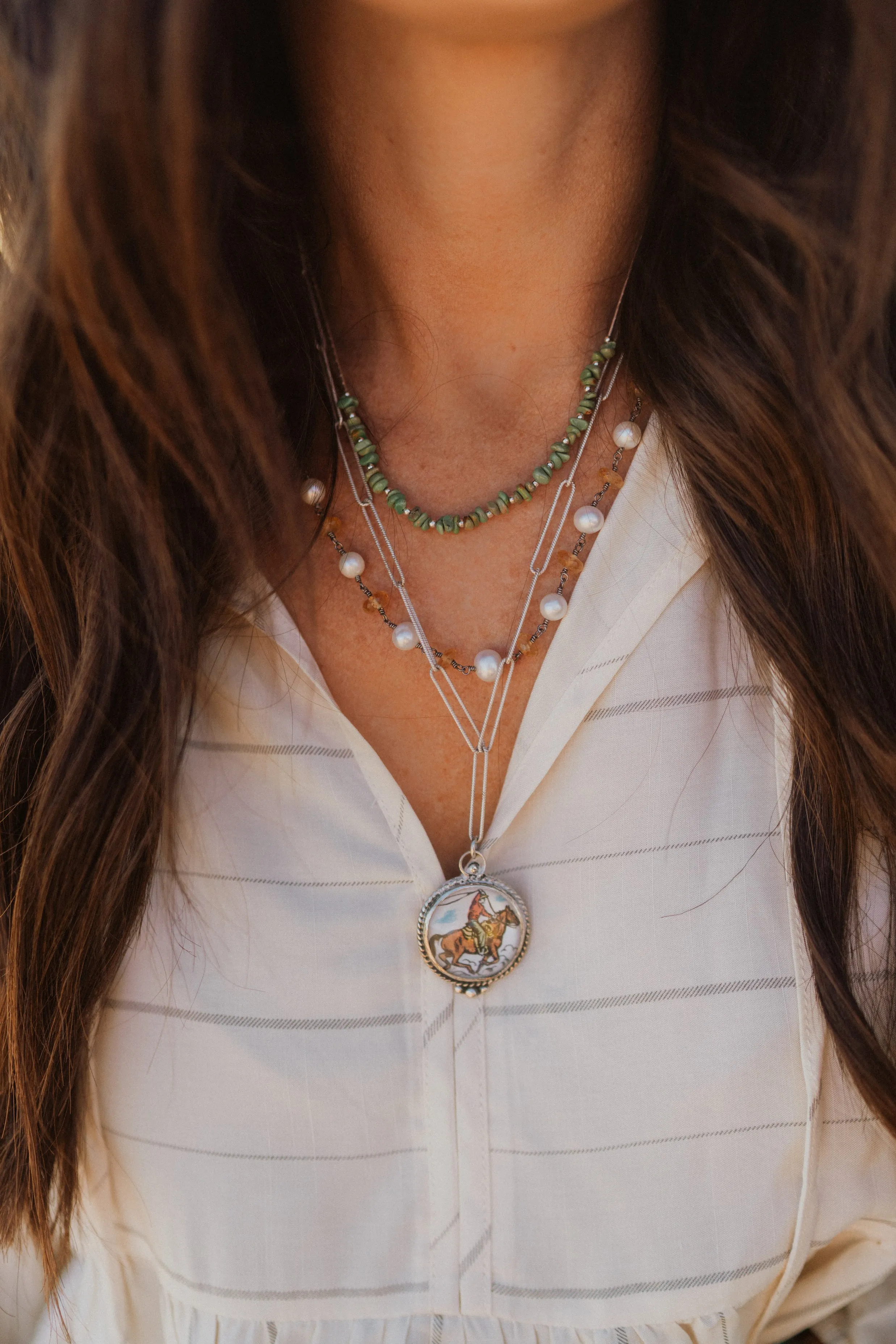 Just A Cowboy Necklace Set sold by Goldie Lew product image thumbnail 4