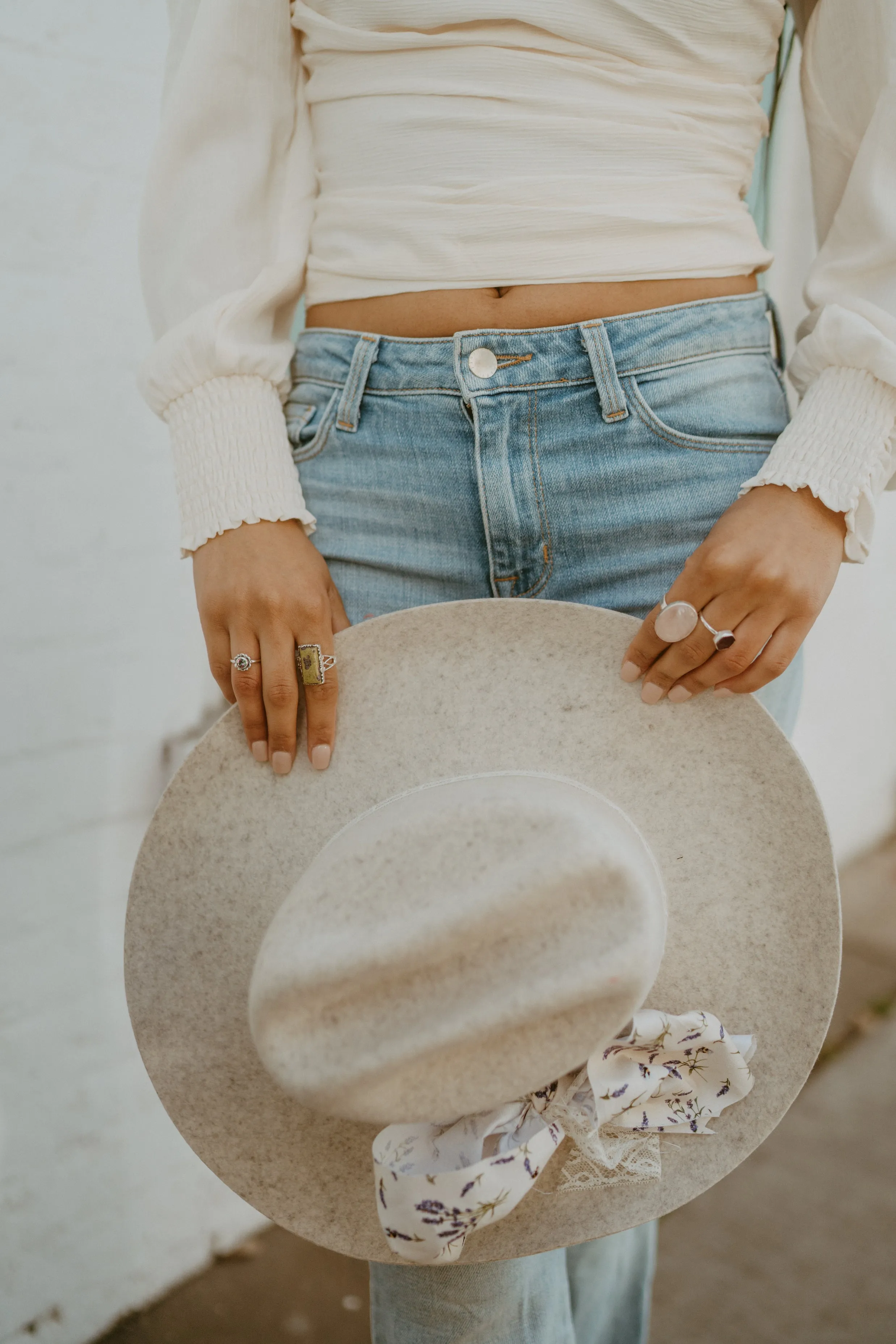Amelie Ring | Rose Quartz sold by Goldie Lew product image thumbnail 5