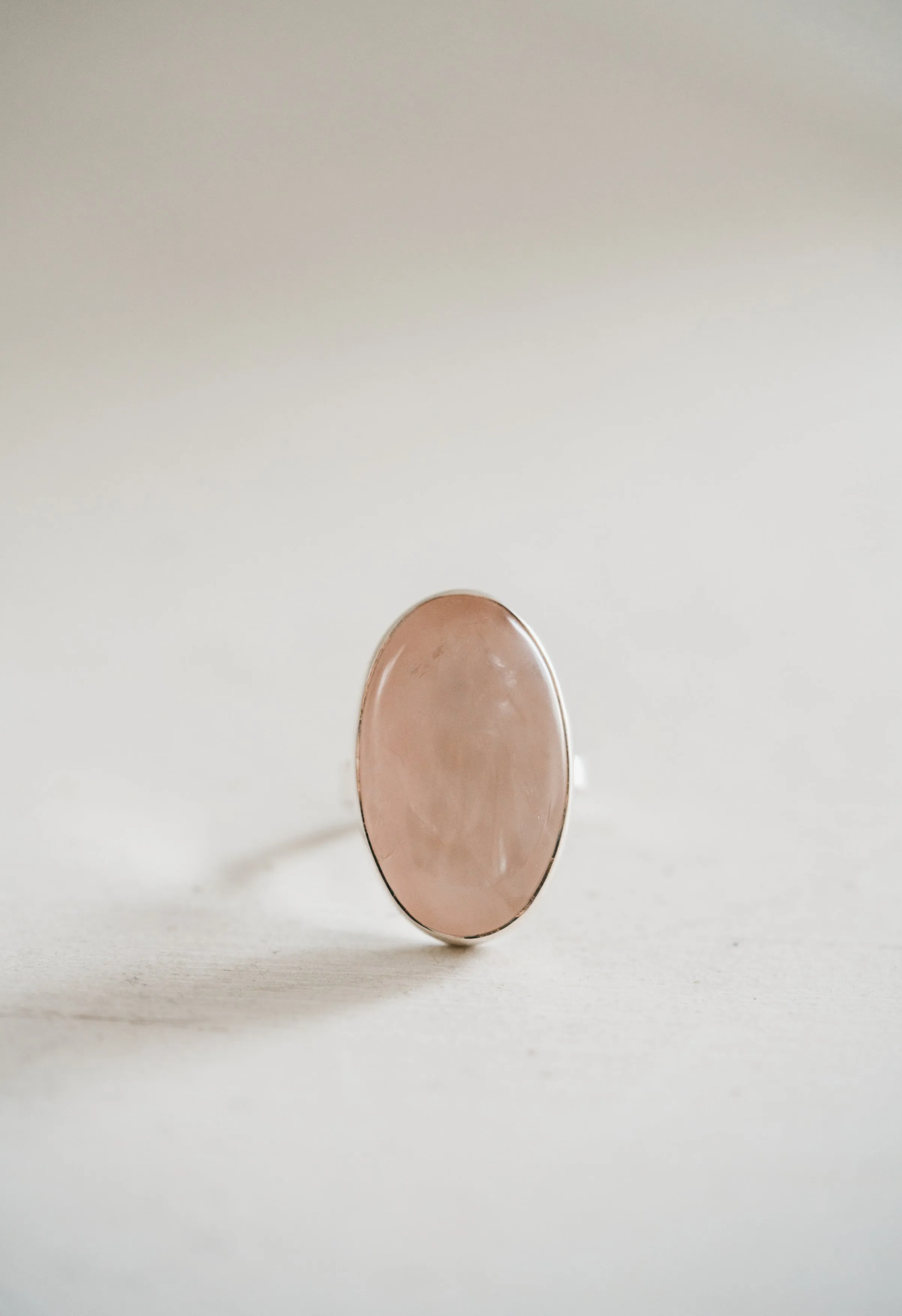 Amelie Ring | Rose Quartz sold by Goldie Lew