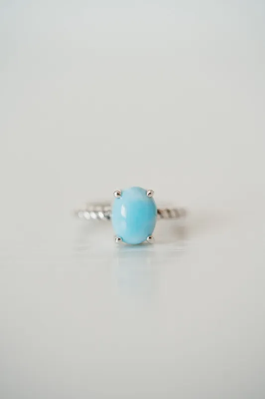 Mable Ring | Larimar sold by Goldie Lew