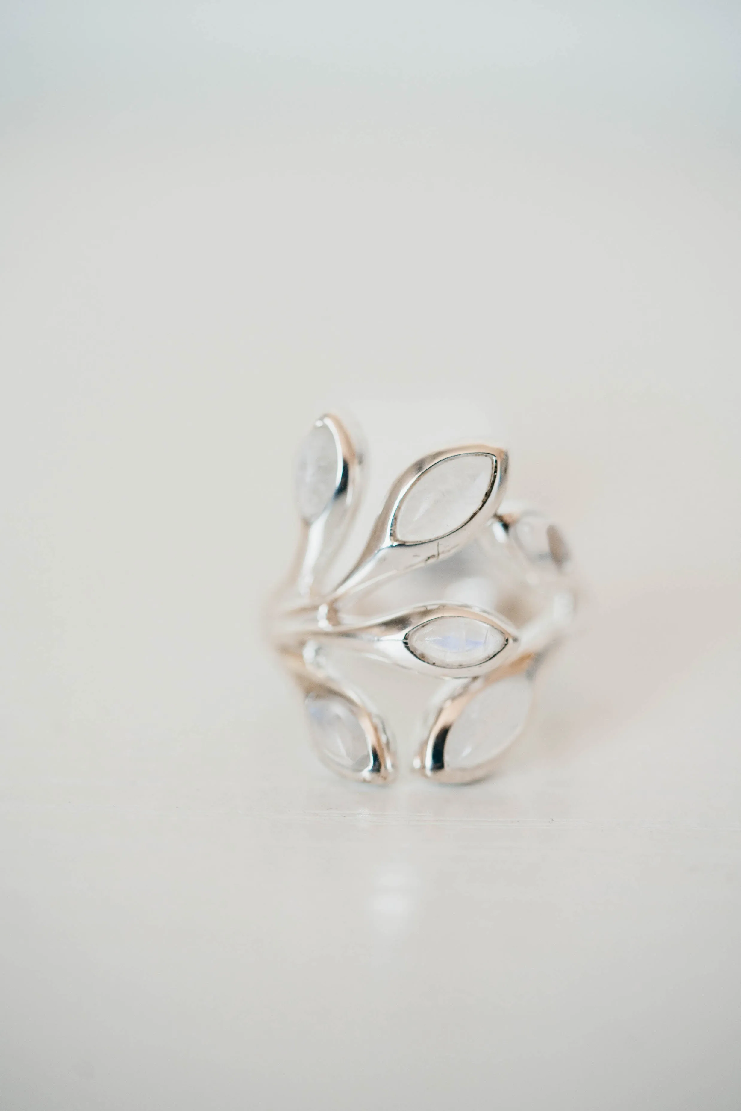 Blythe Ring | Rainbow Moonstone sold by Goldie Lew