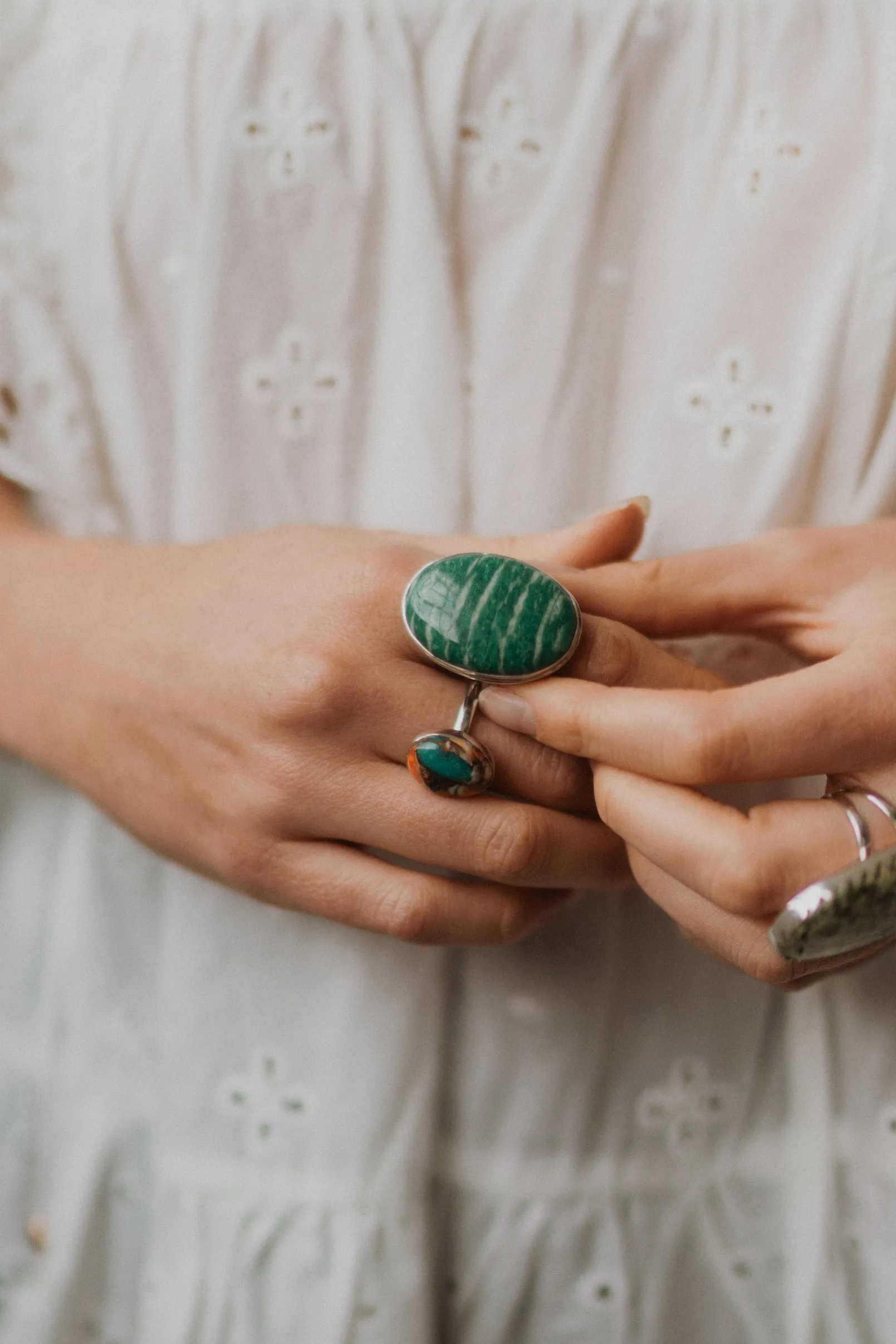 Saxton Ring | Spiny Turquoise sold by Goldie Lew product image thumbnail 4