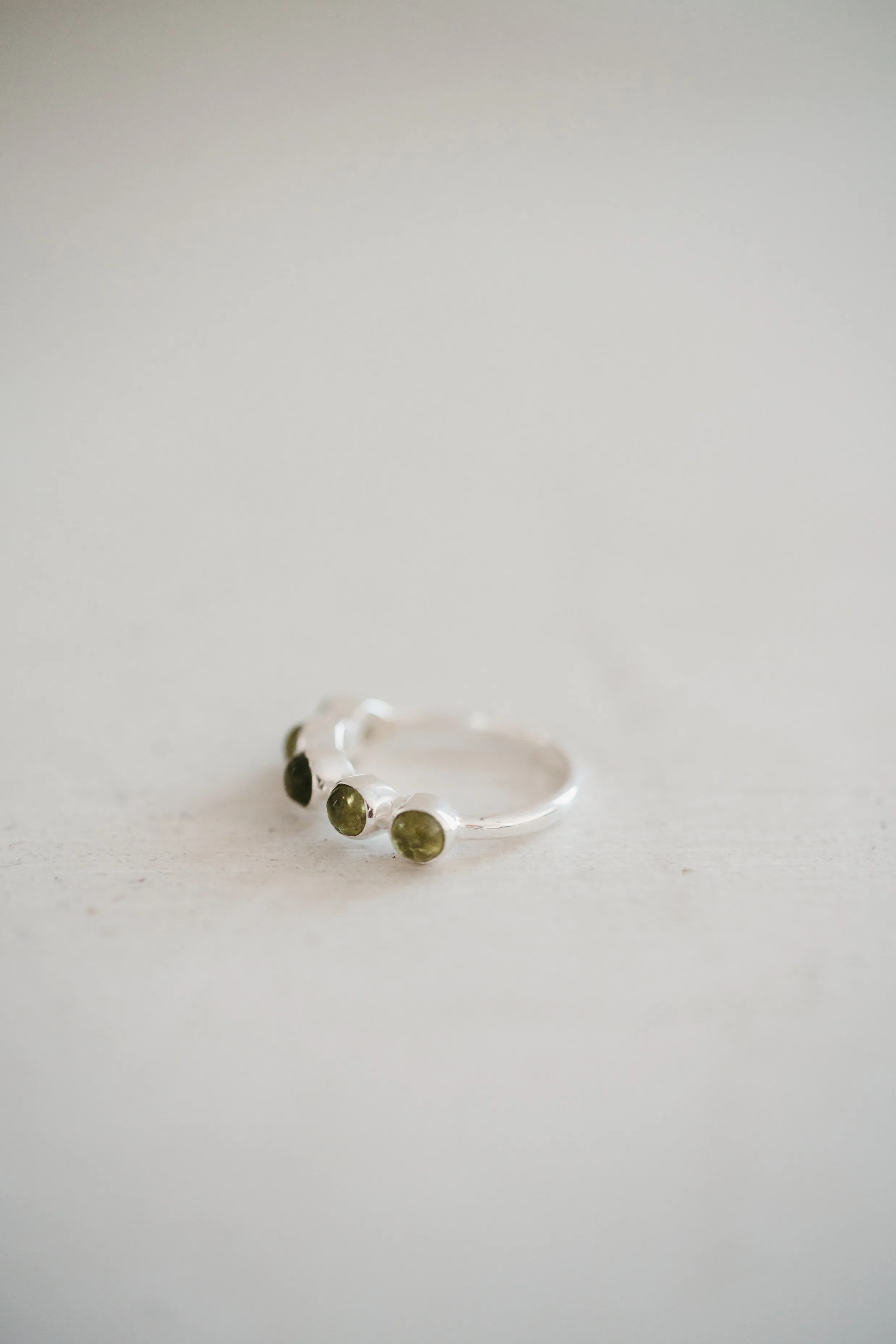 Kelm Ring | 5 Stone | Green Idocrase - FINAL SALE sold by Goldie Lew product image thumbnail 2