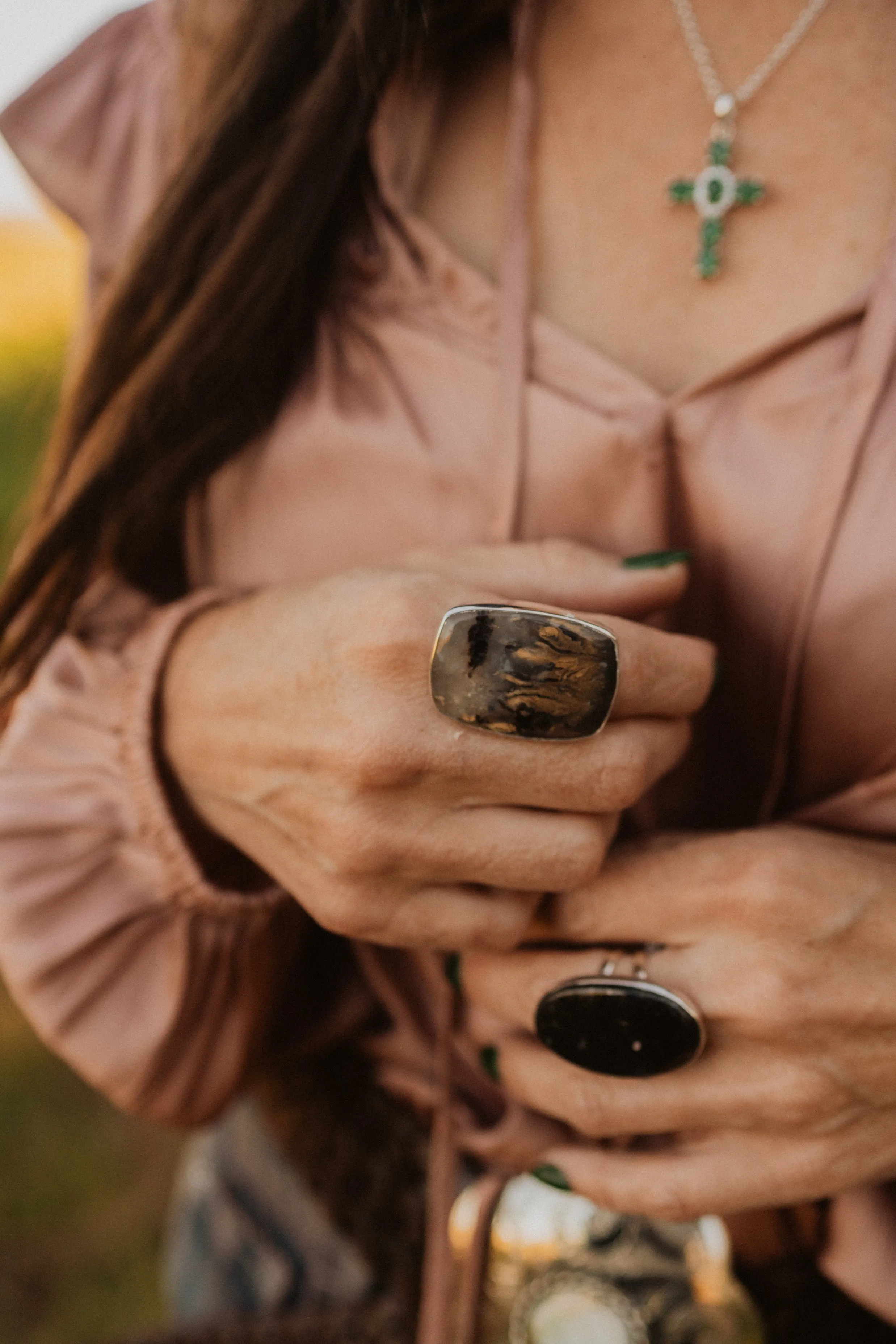 Lylan Ring | Tiger Dendritic sold by Goldie Lew product image thumbnail 4