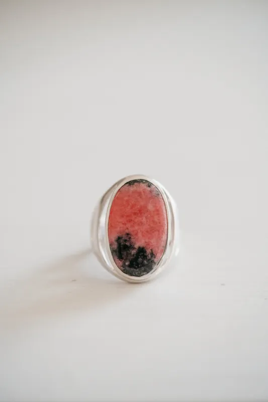 Rome Ring | Pink Rhodonite - FINAL SALE sold by Goldie Lew