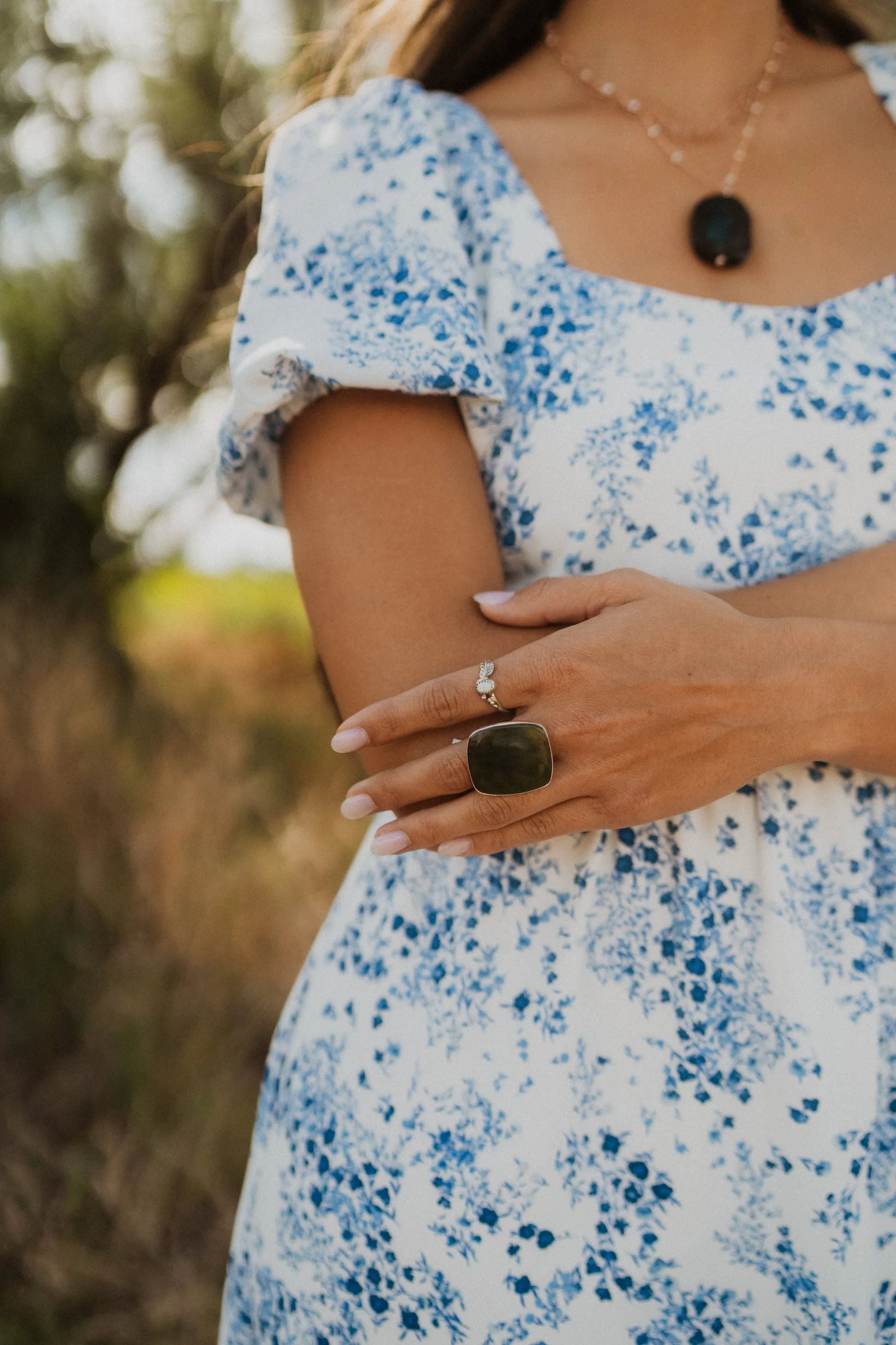 Ophelia Ring | White Opal sold by Goldie Lew product image thumbnail 2