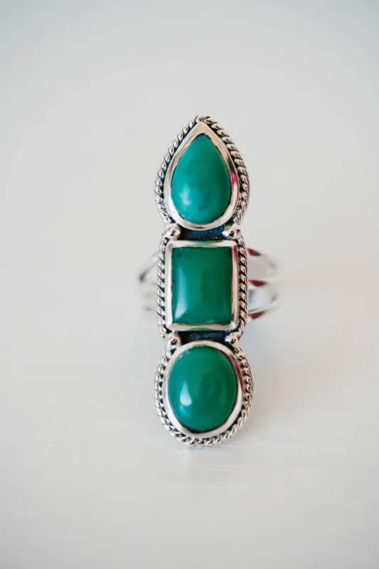 Megan Ring | Chrysoprase sold by Goldie Lew