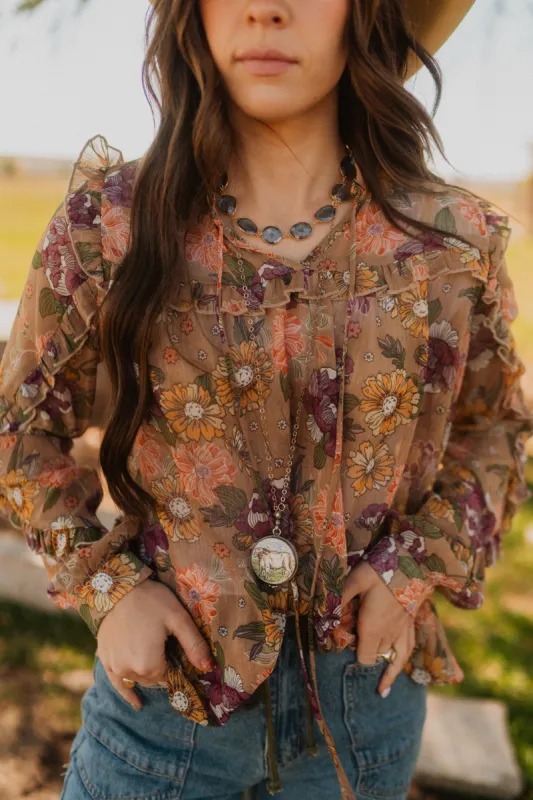 White Hereford Necklace Set sold by Goldie Lew