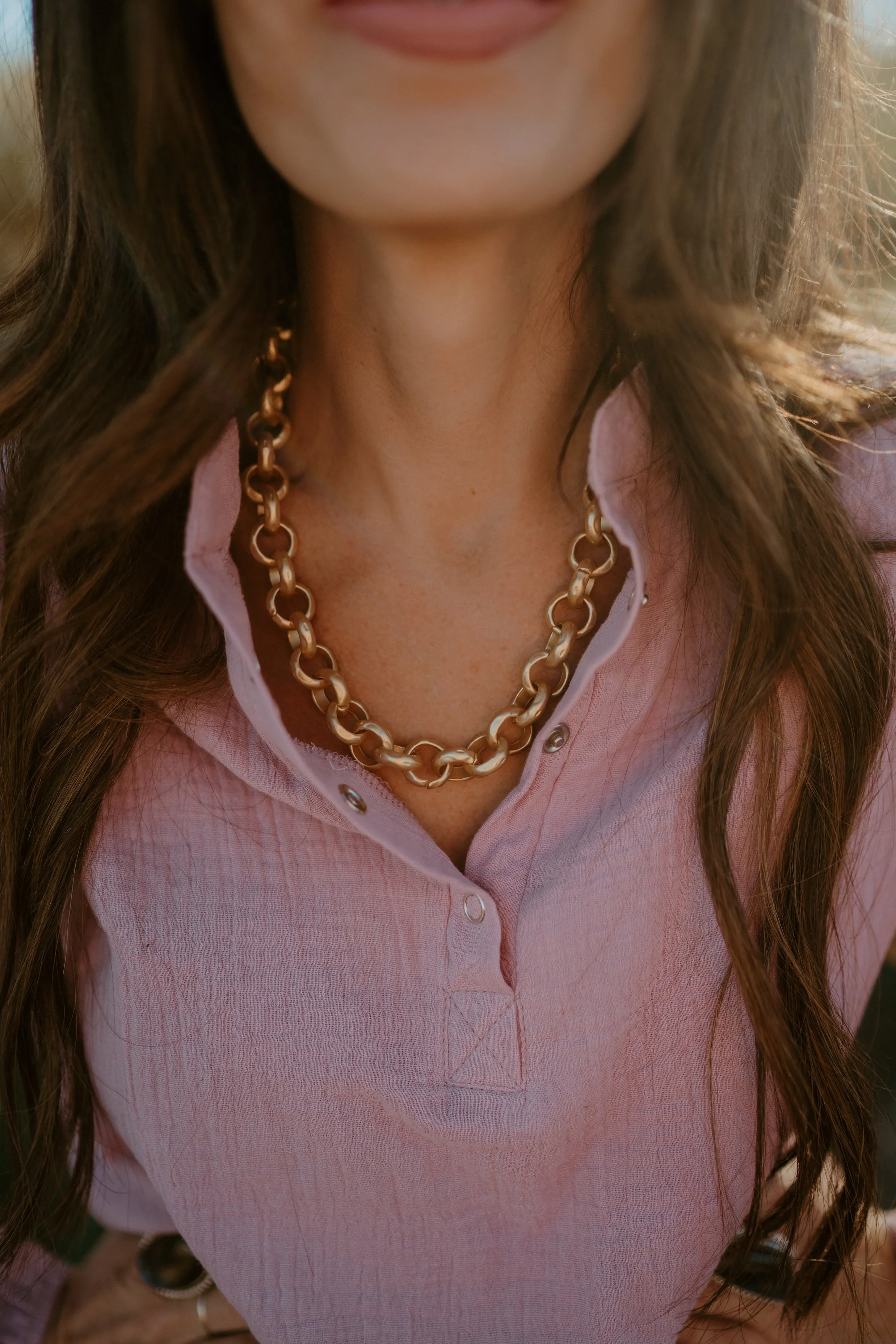 Chunky Gold Necklace #3 sold by Goldie Lew product image thumbnail 3