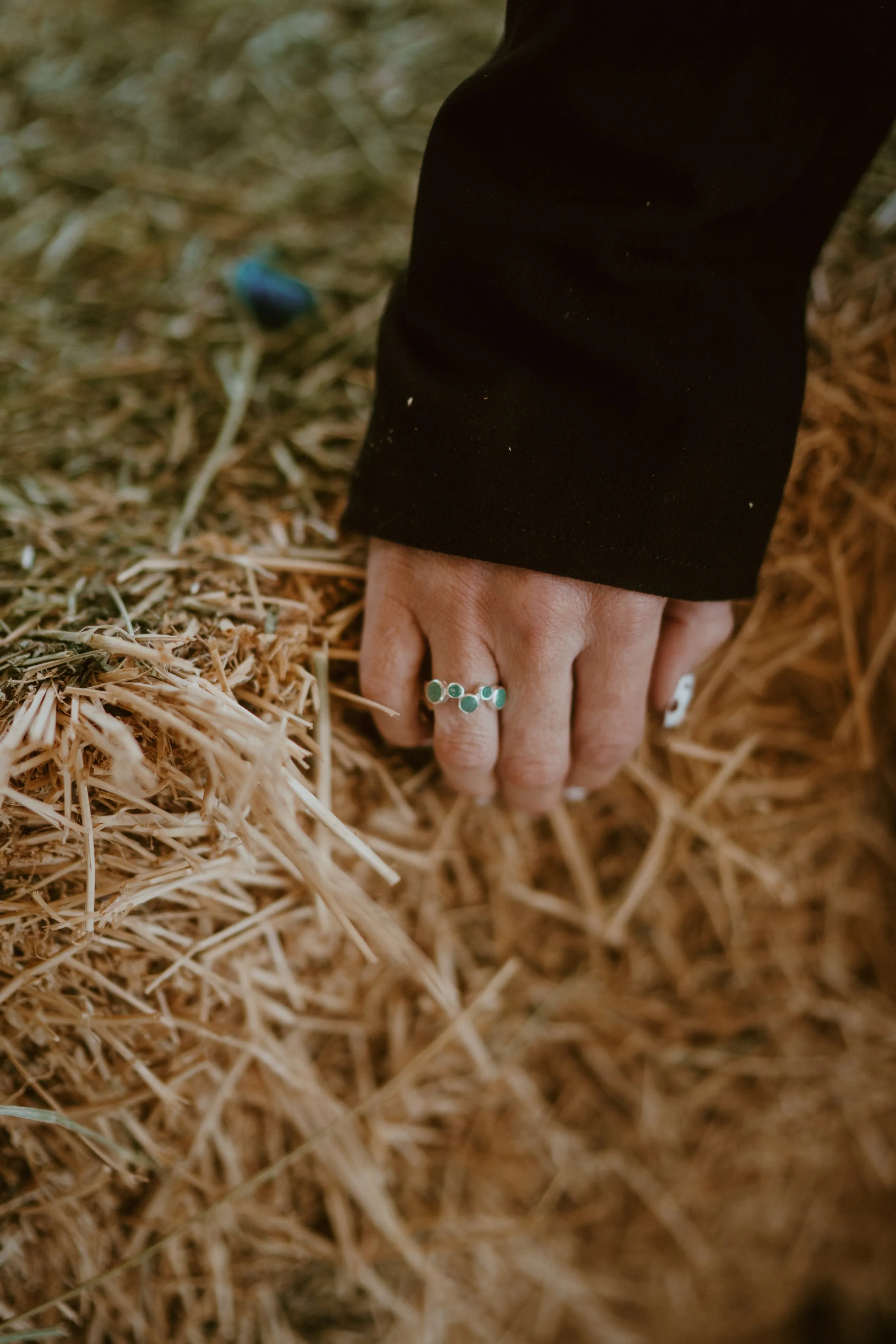 Whitney Ring | Emerald sold by Goldie Lew product image thumbnail 4